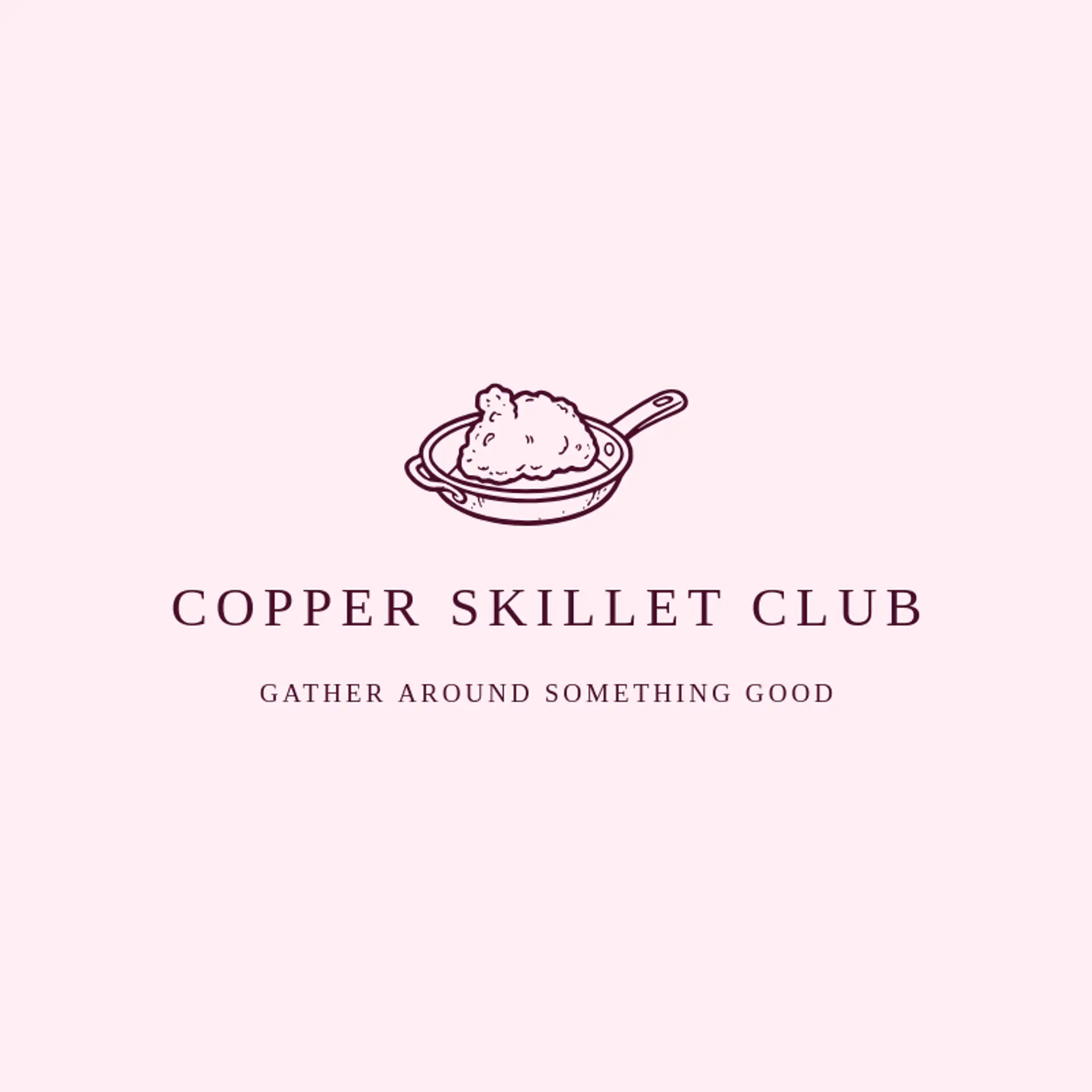 Copper Skillet Club logo for fried chicken