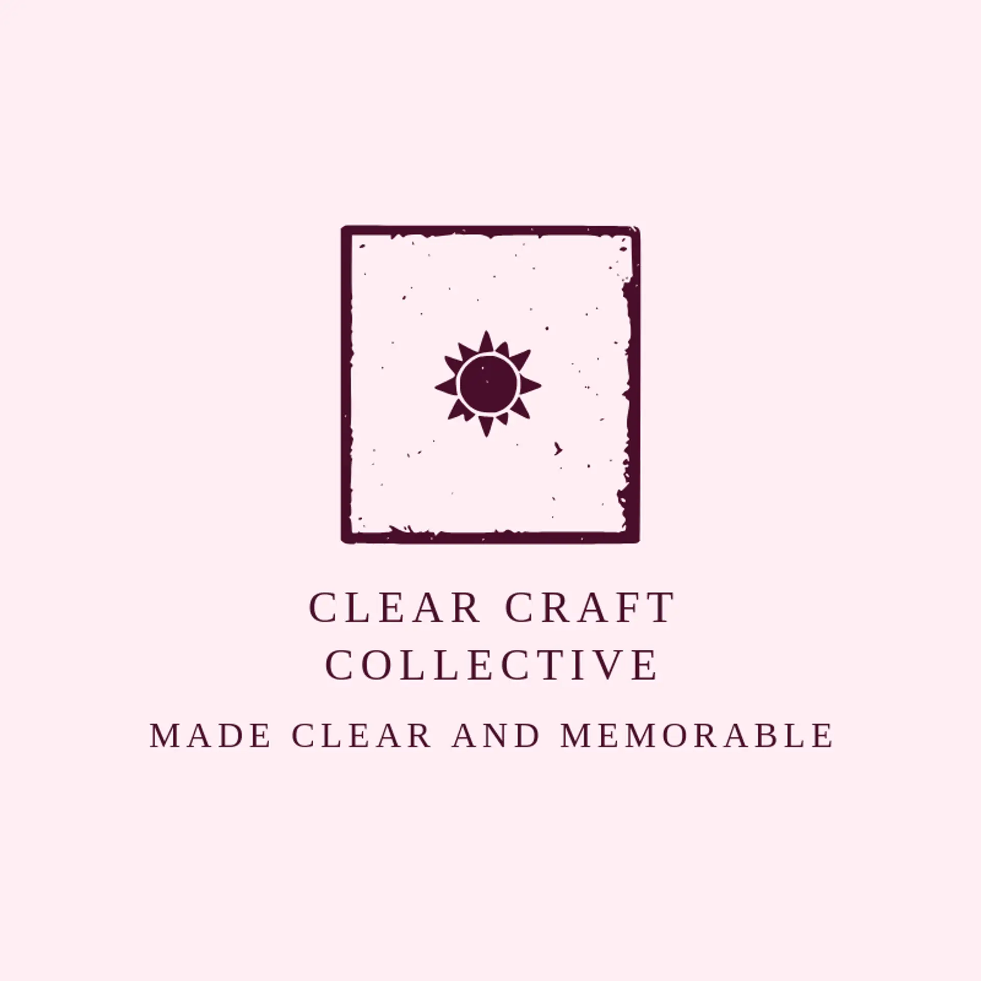 Clear Craft Collective logo for acrylic