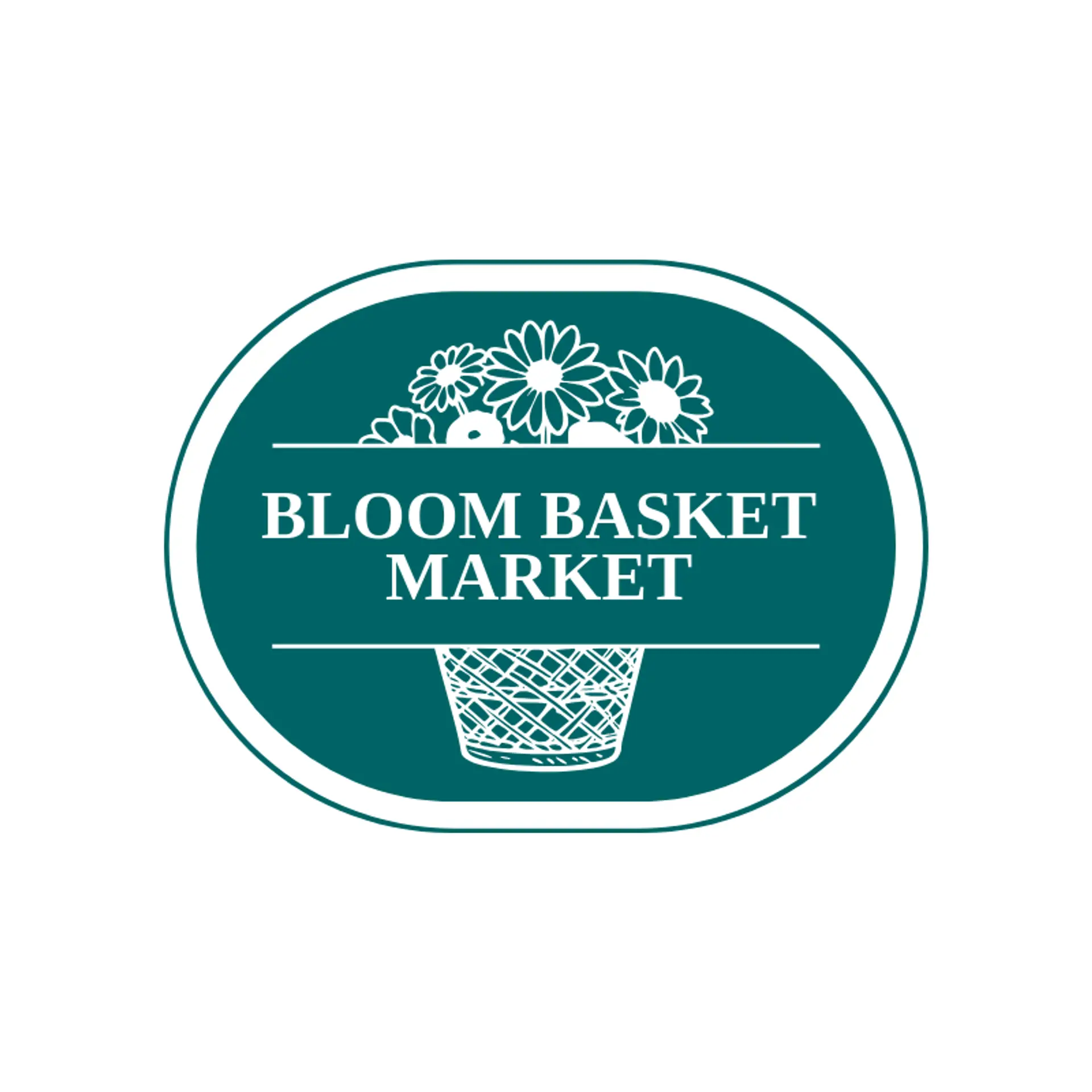 Bloom Basket Market logo for wildflower