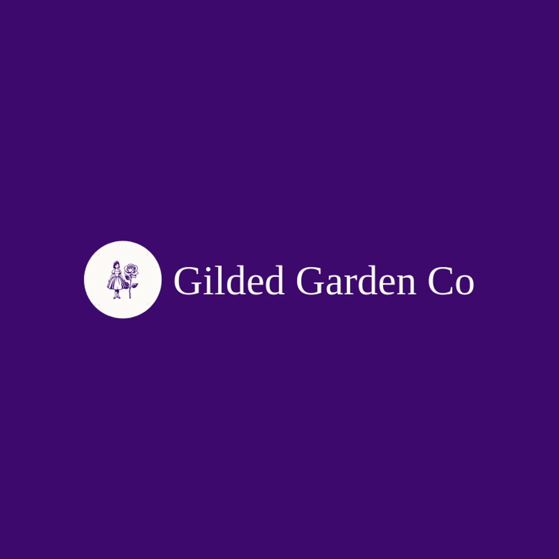 Gilded Garden Co logo for princess