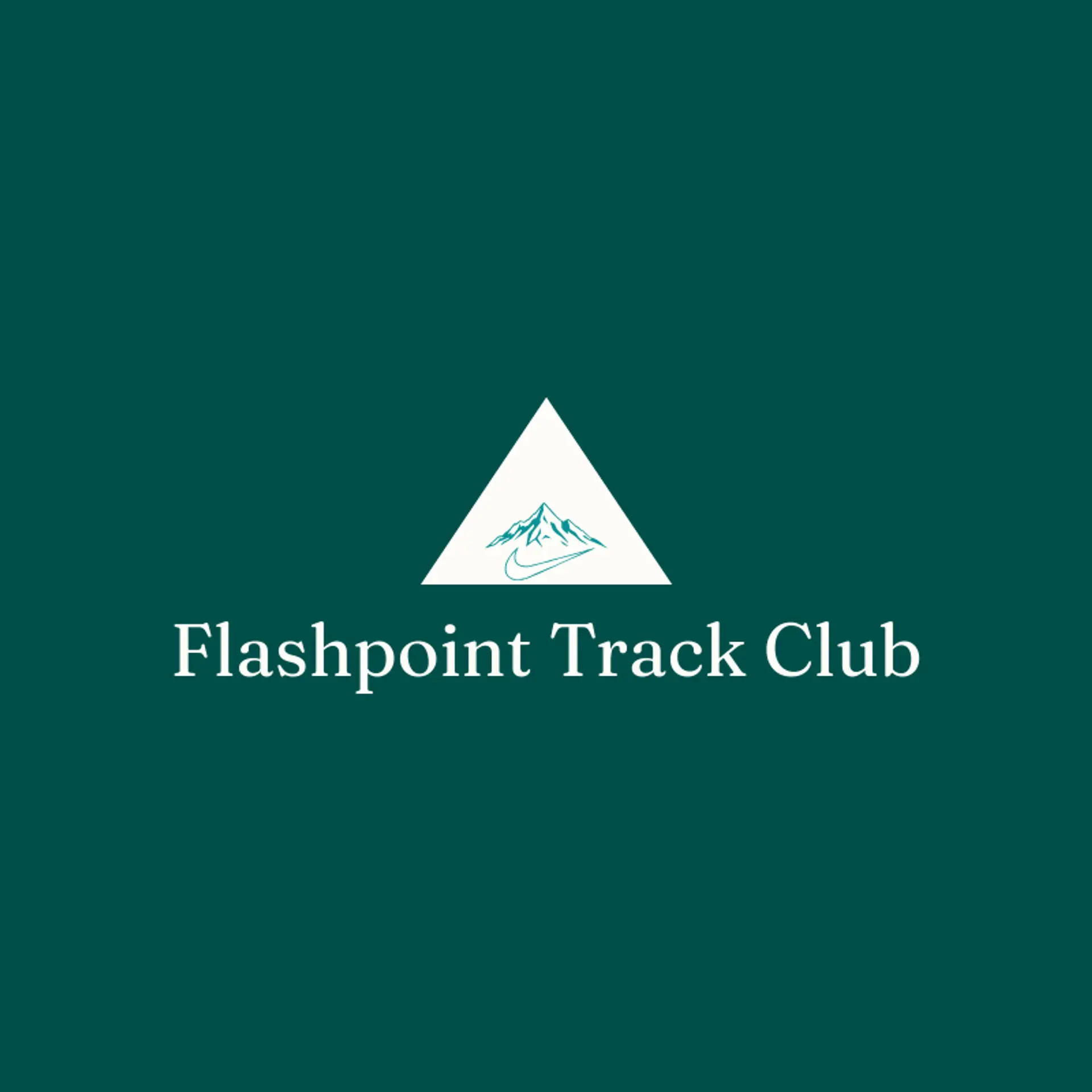 Flashpoint Track Club logo for swoosh