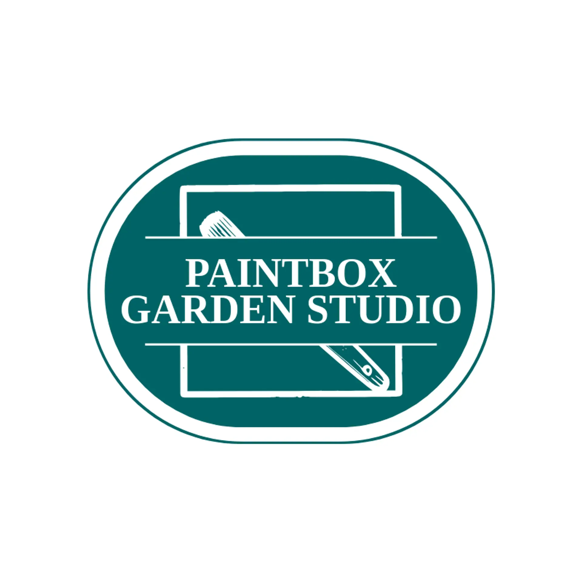 Paintbox Garden Studio logo for canvas