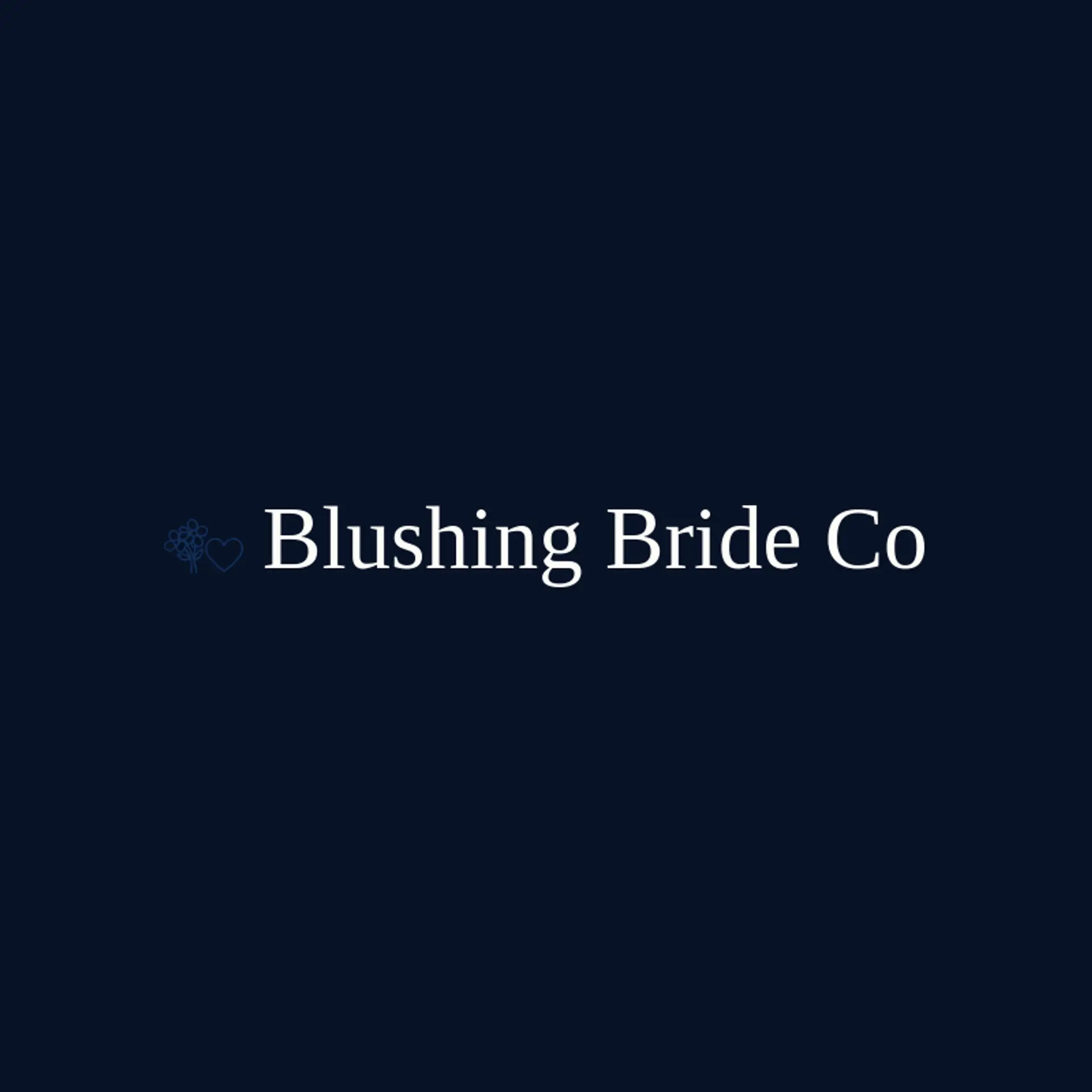 Blushing Bride Co logo for lover