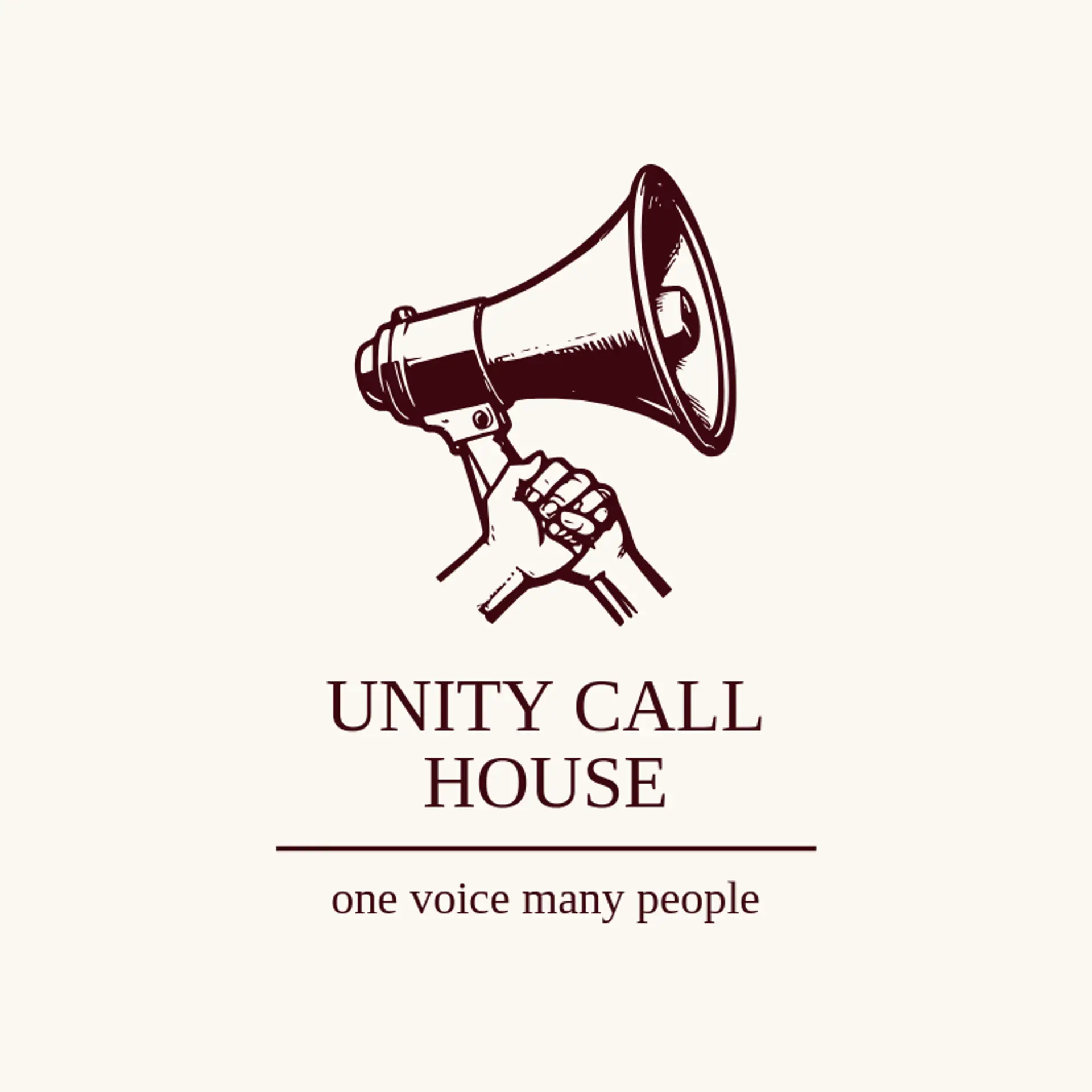 Unity Call House logo for megaphone