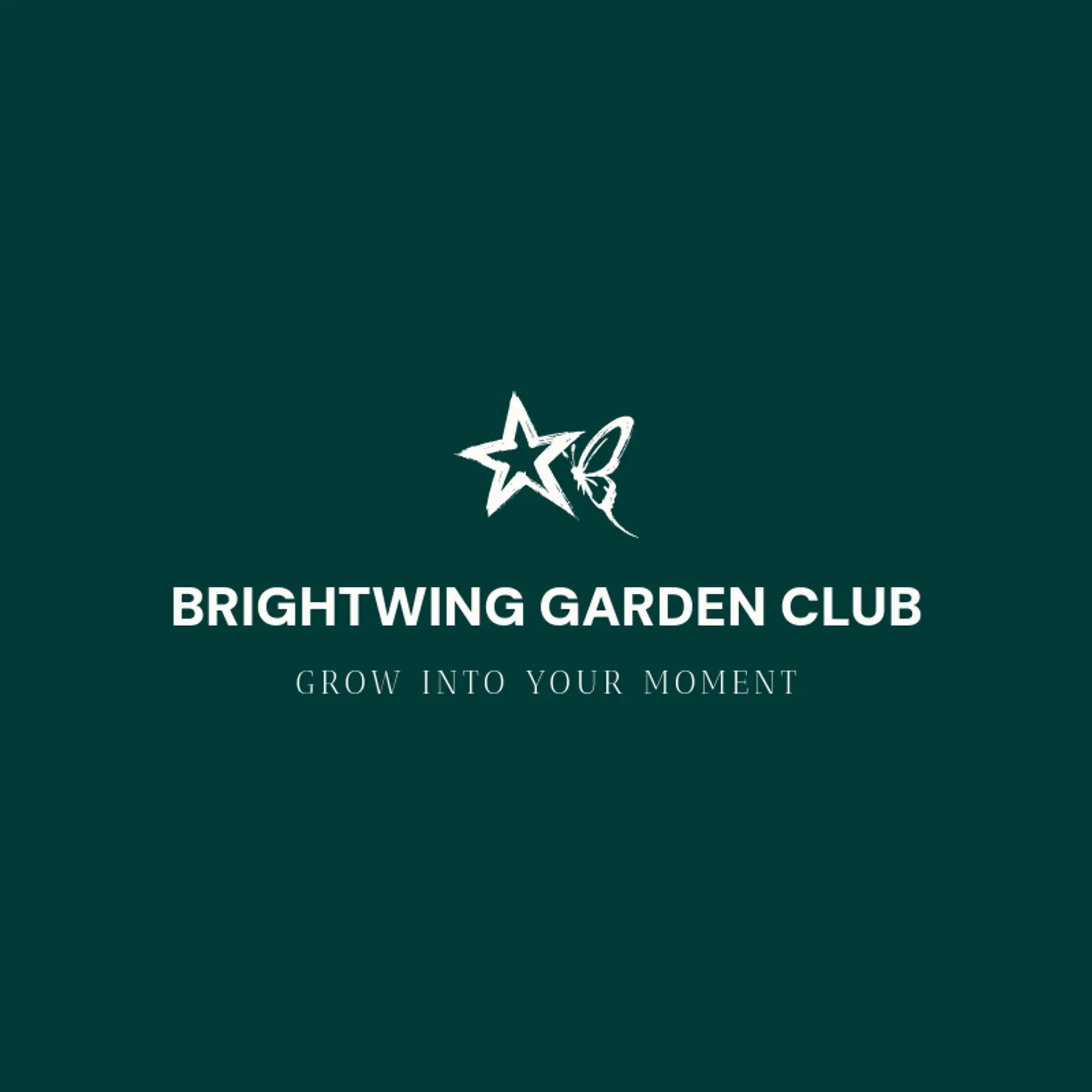 Brightwing Garden Club logo for butterfly