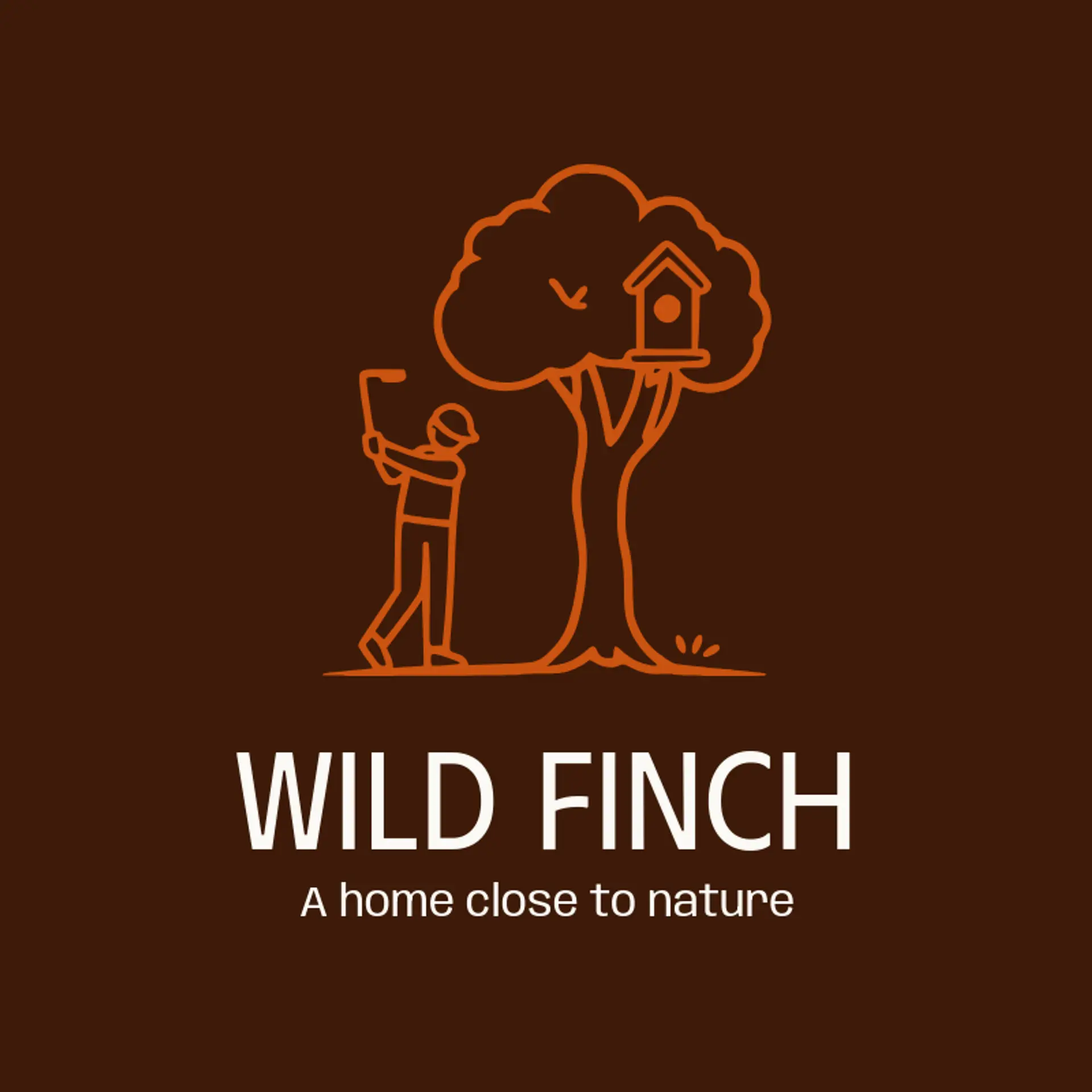 Wild Finch logo for birdhouse