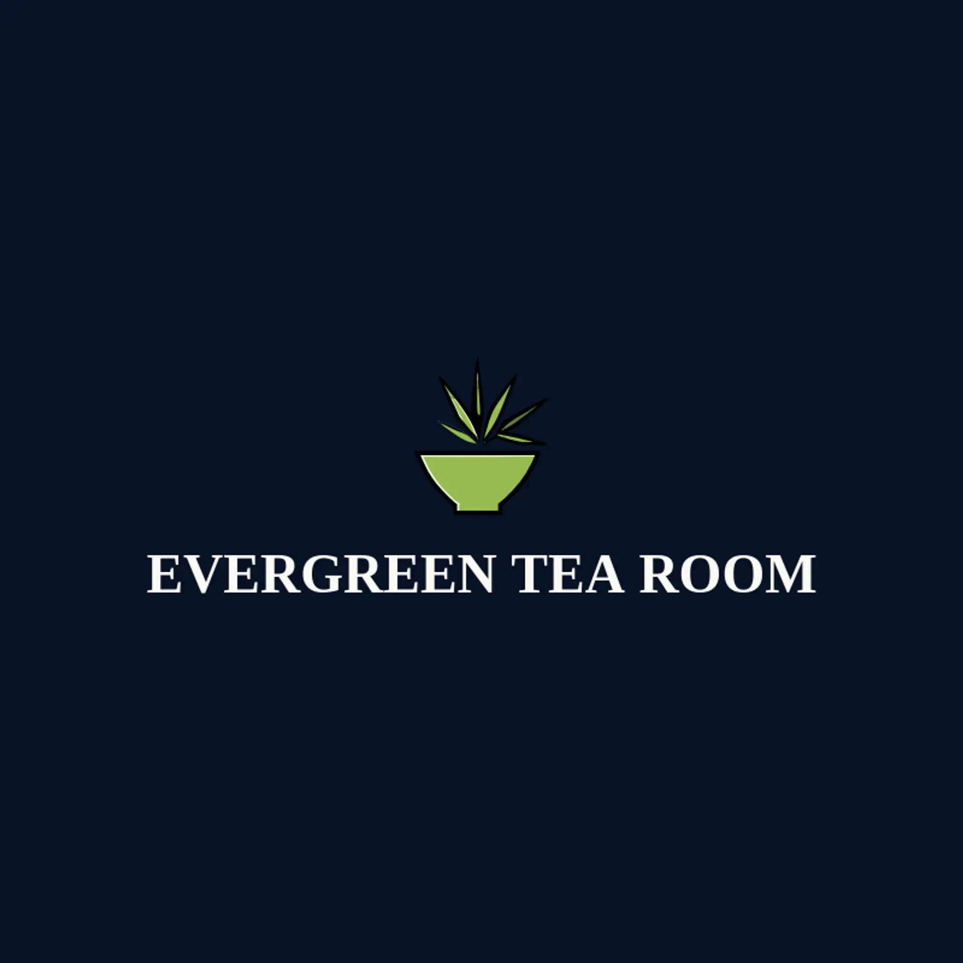 Evergreen Tea Room logo for matcha