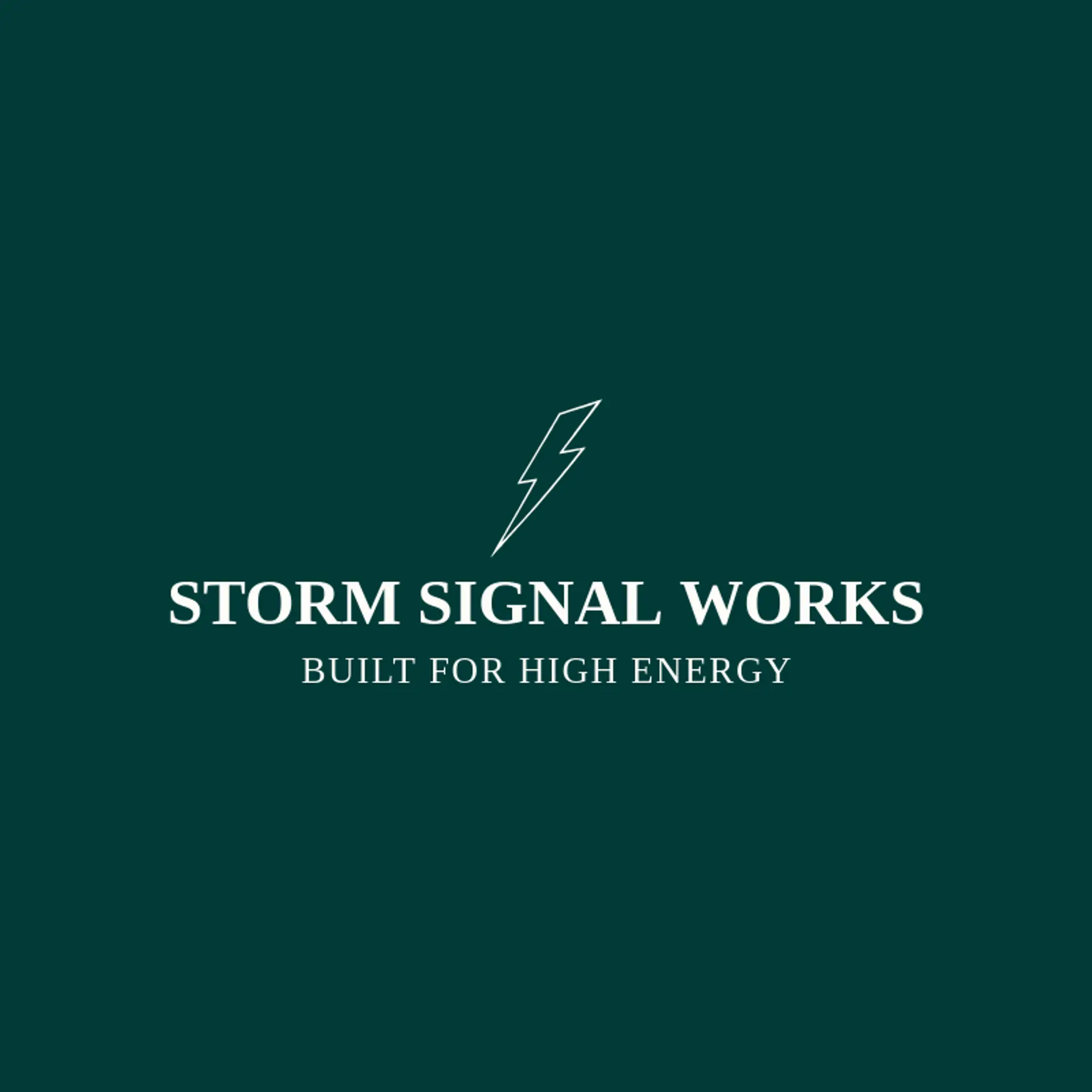 Storm Signal Works logo for thunder