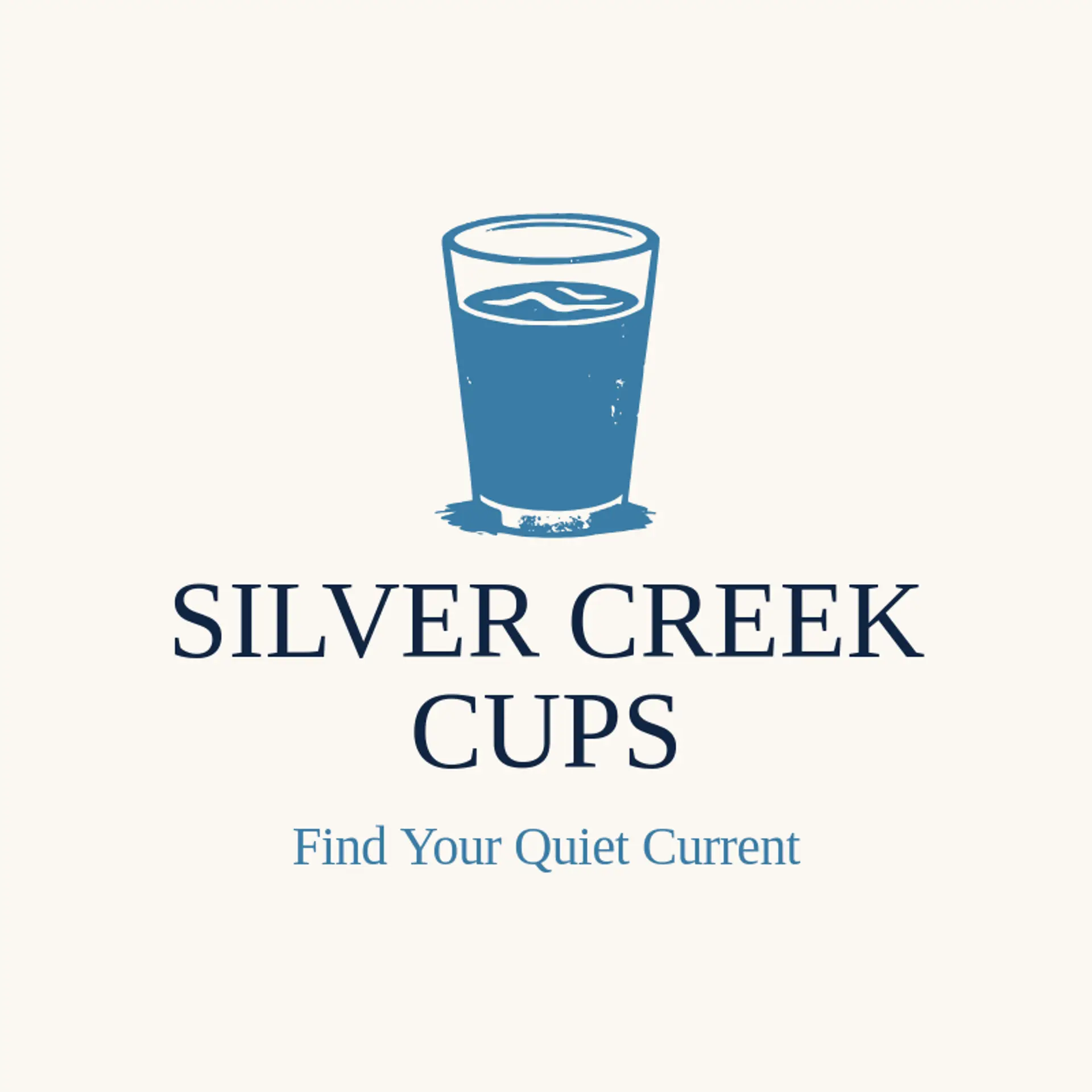 Silver Creek Cups logo for tumbler
