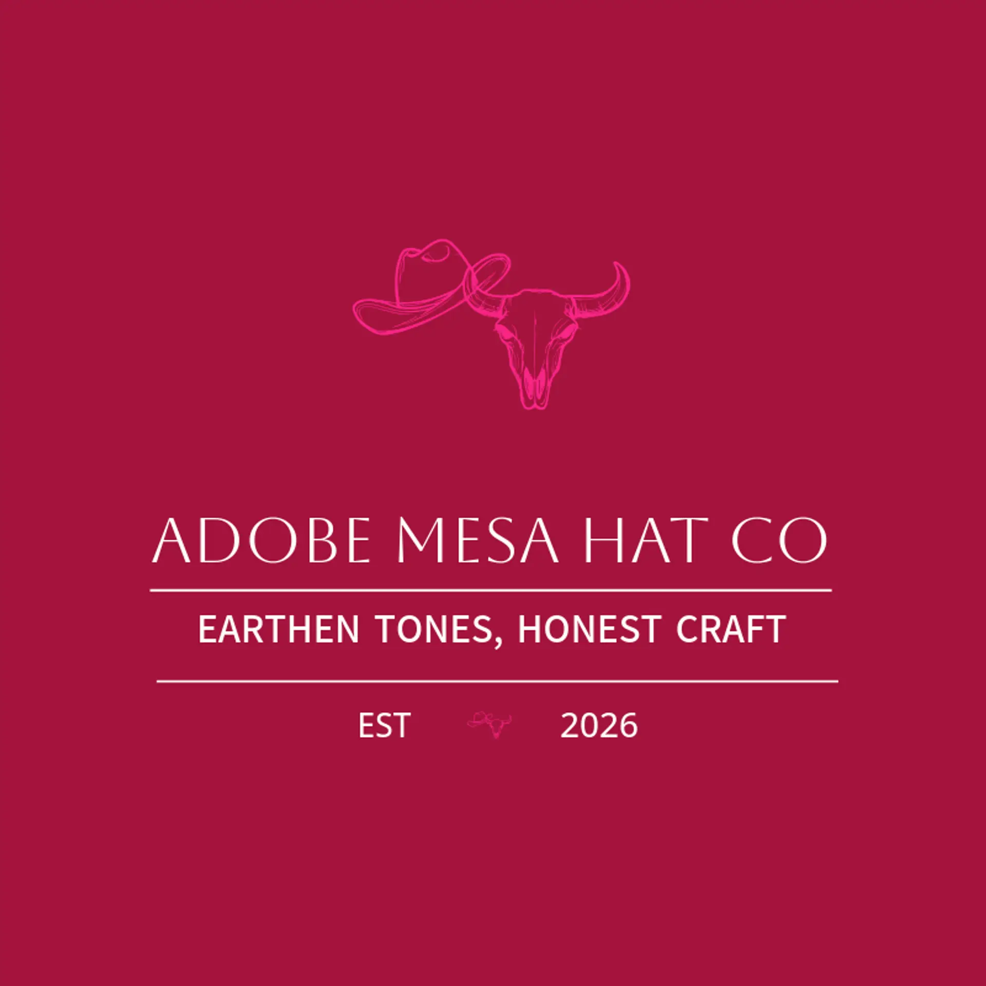 Adobe Mesa Hat Co logo for cowboy hat