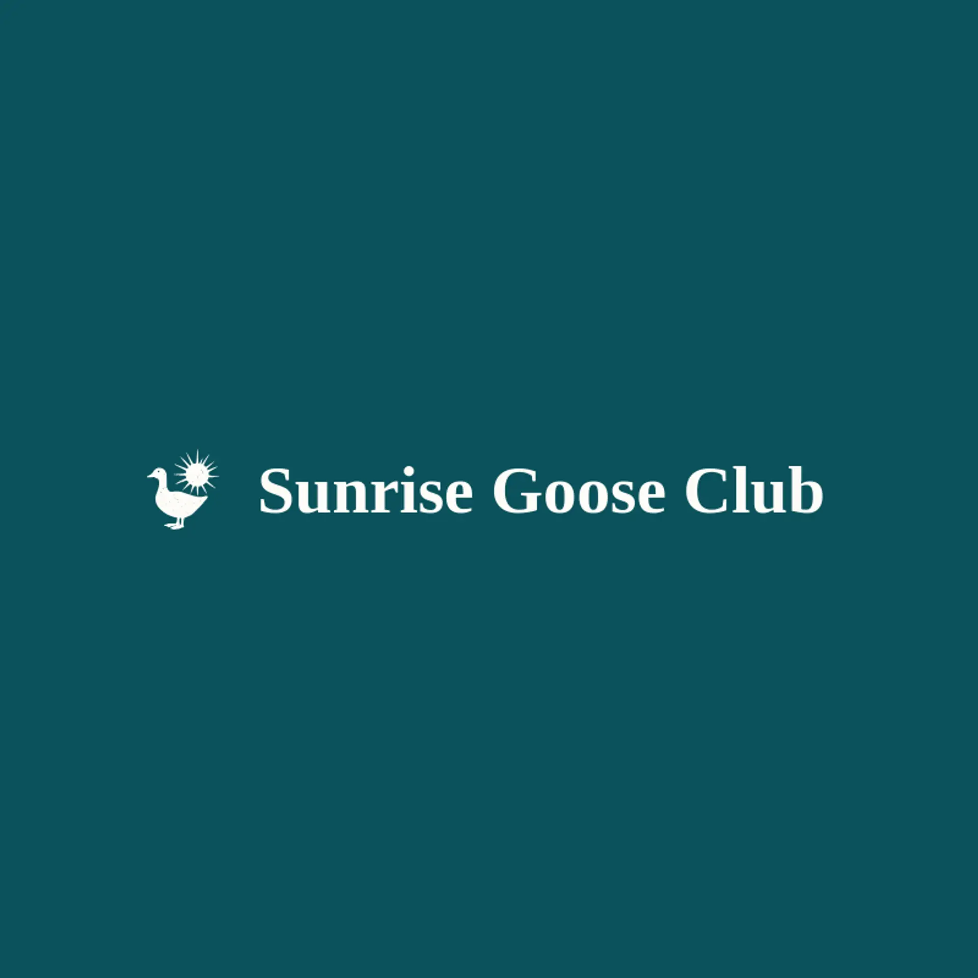 Sunrise Goose Club logo for goose