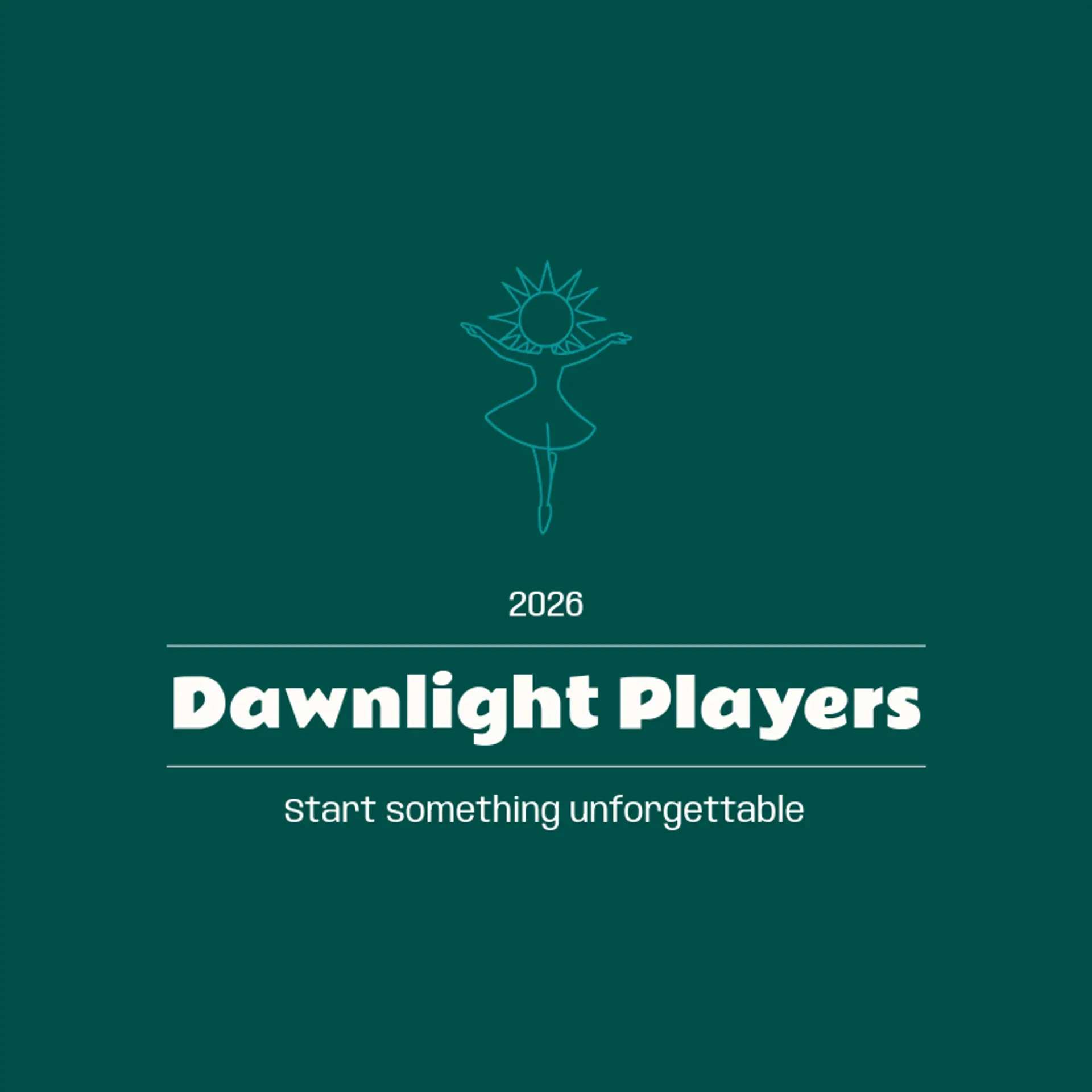 Dawnlight Players logo for theater