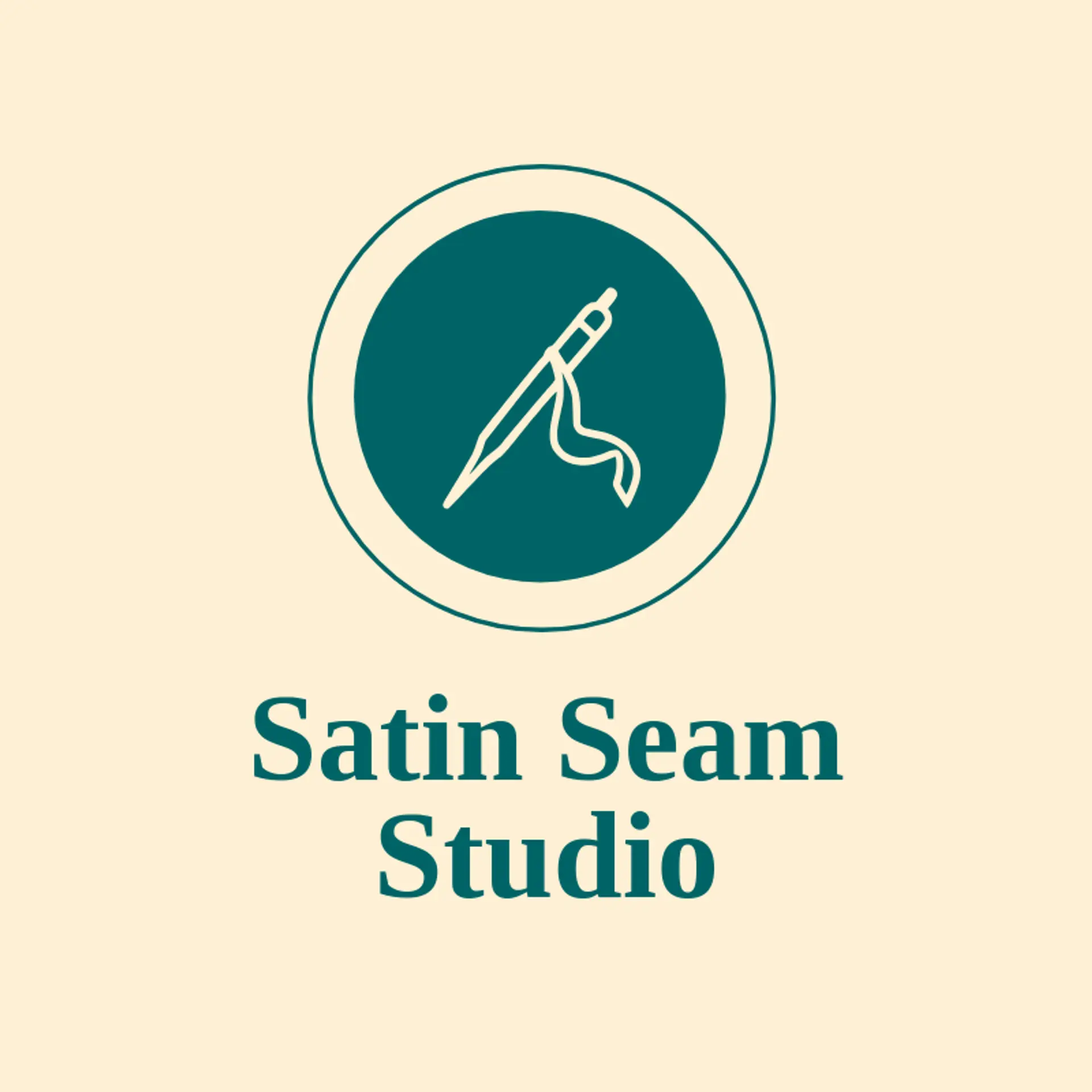 Satin Seam Studio logo for stitching