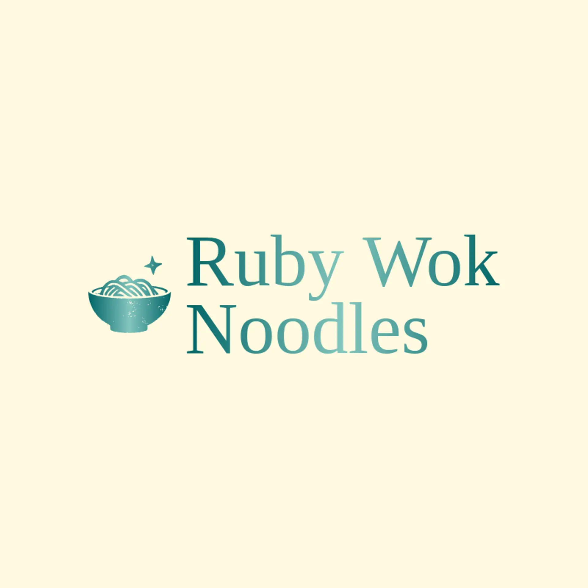 Ruby Wok Noodles logo for noodle