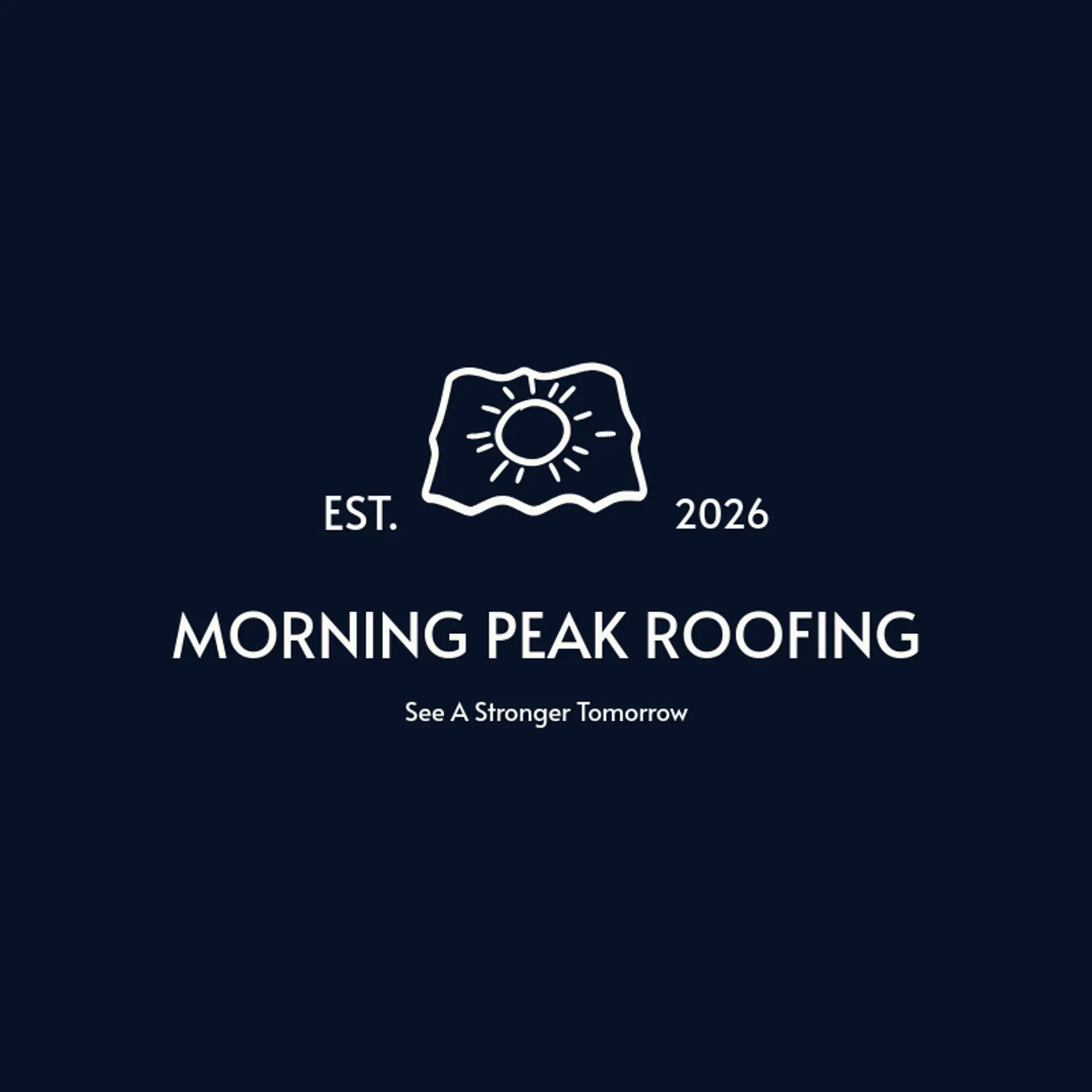 Morning Peak Roofing logo for roofing