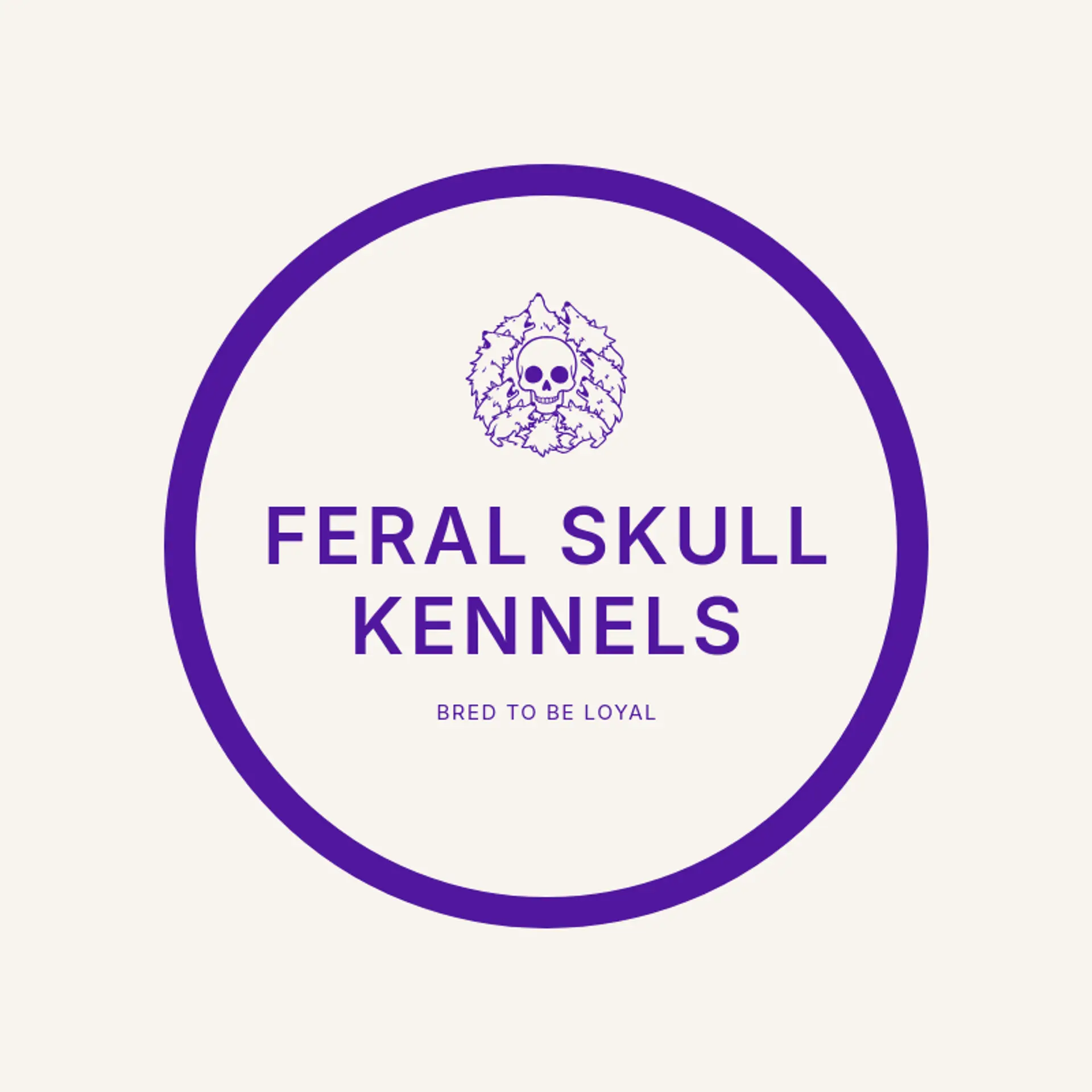Feral Skull Kennels logo for skull