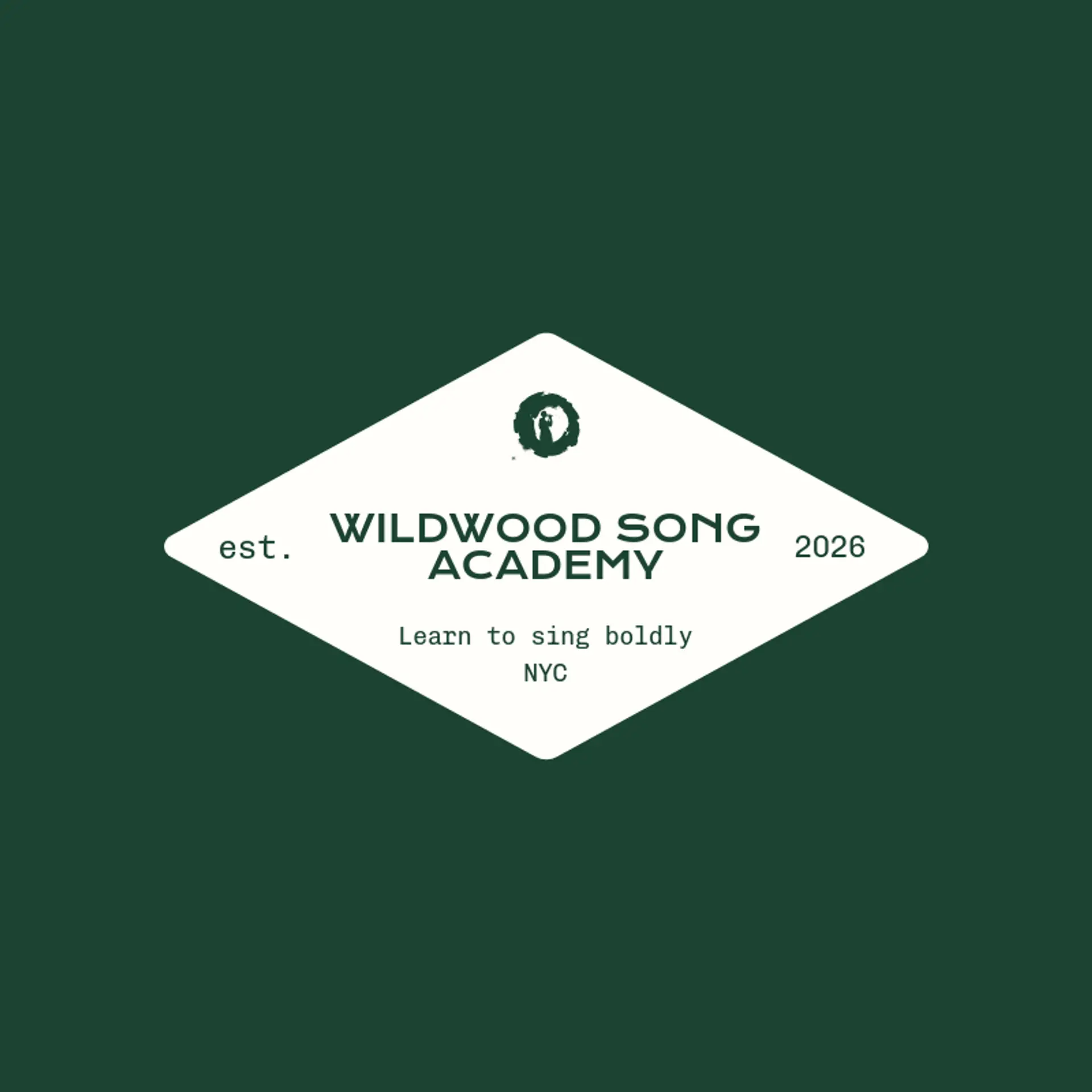 Wildwood Song Academy logo for singer