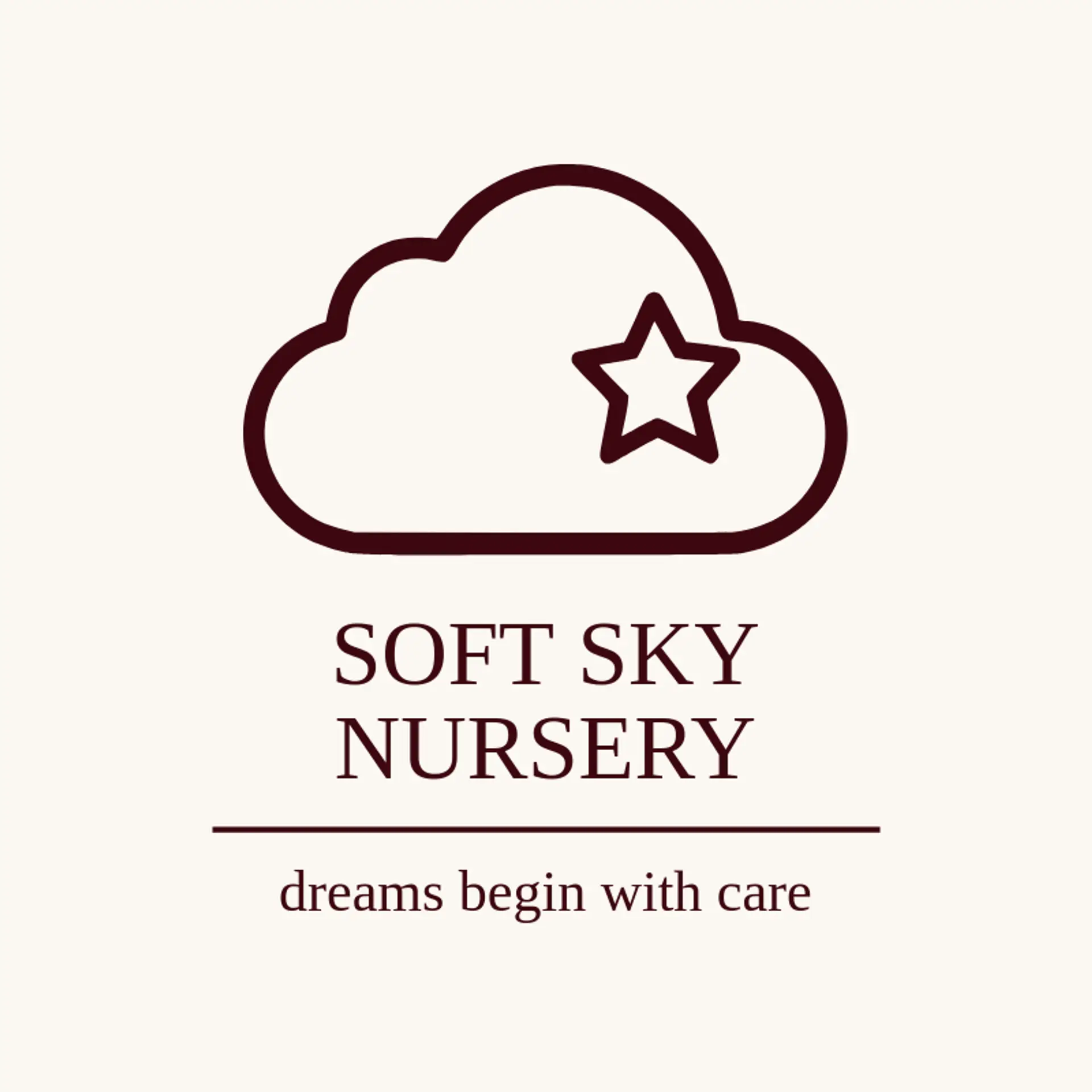 Soft Sky Nursery logo for baby