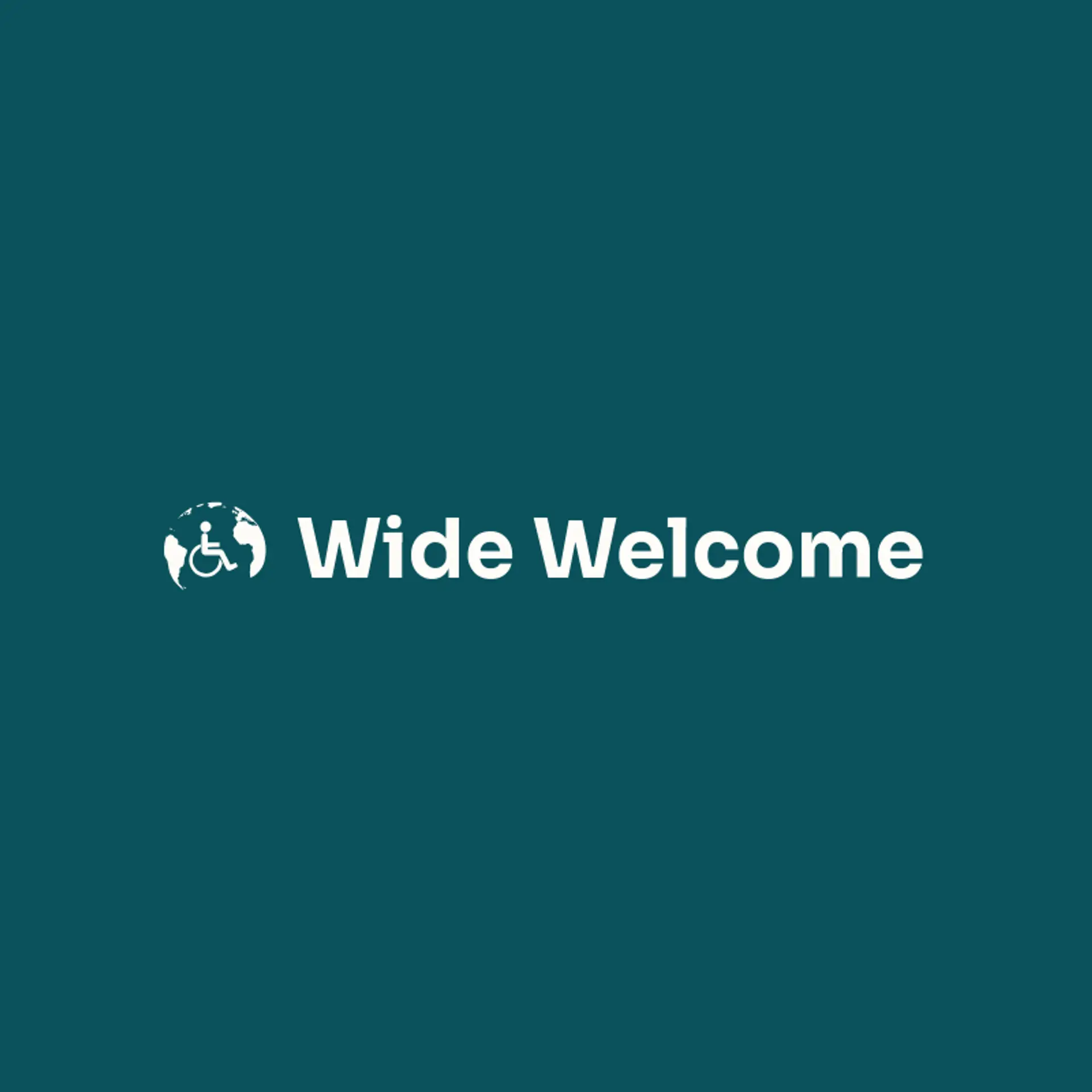 Wide Welcome logo for accessibility