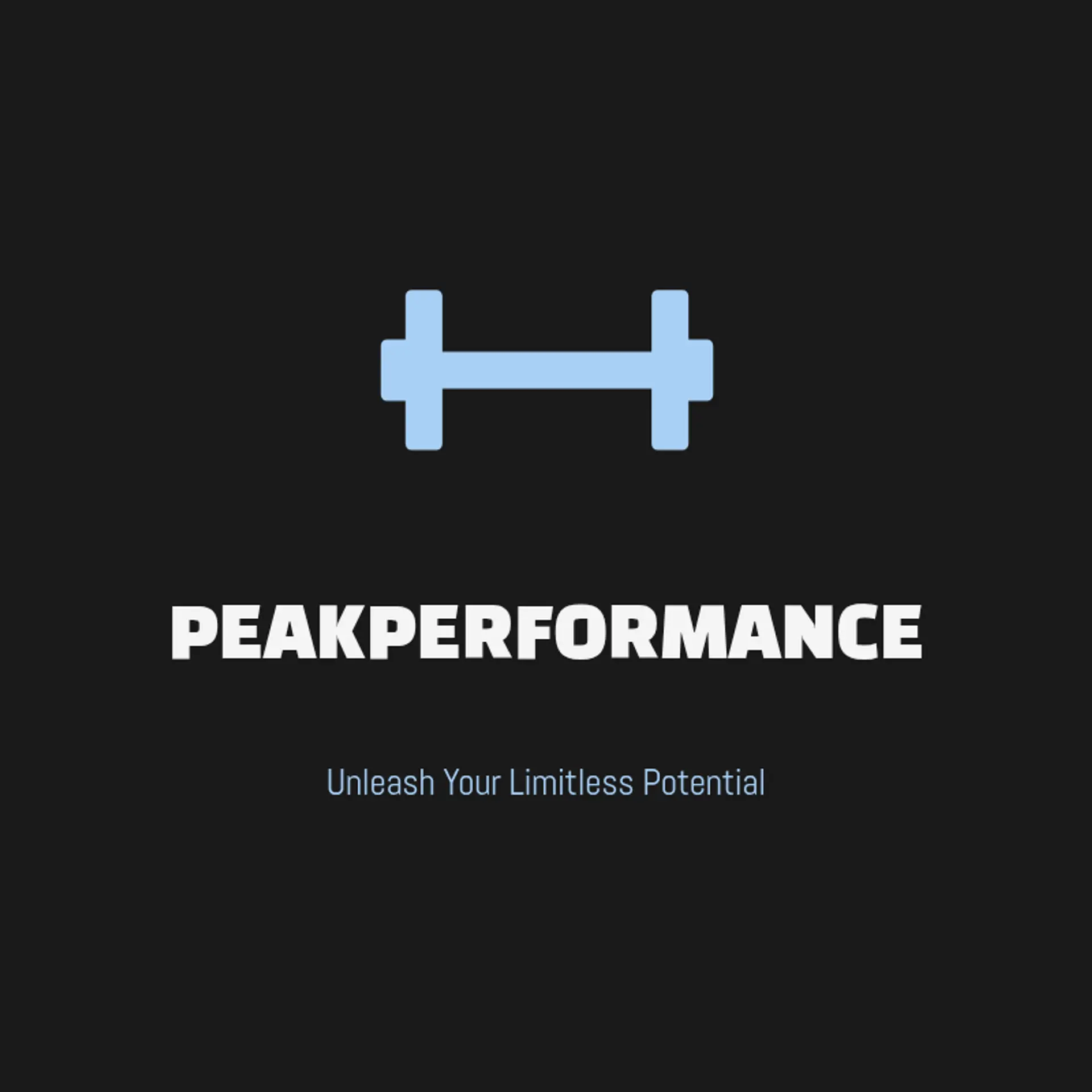 PeakPerformance logo for fitness brand