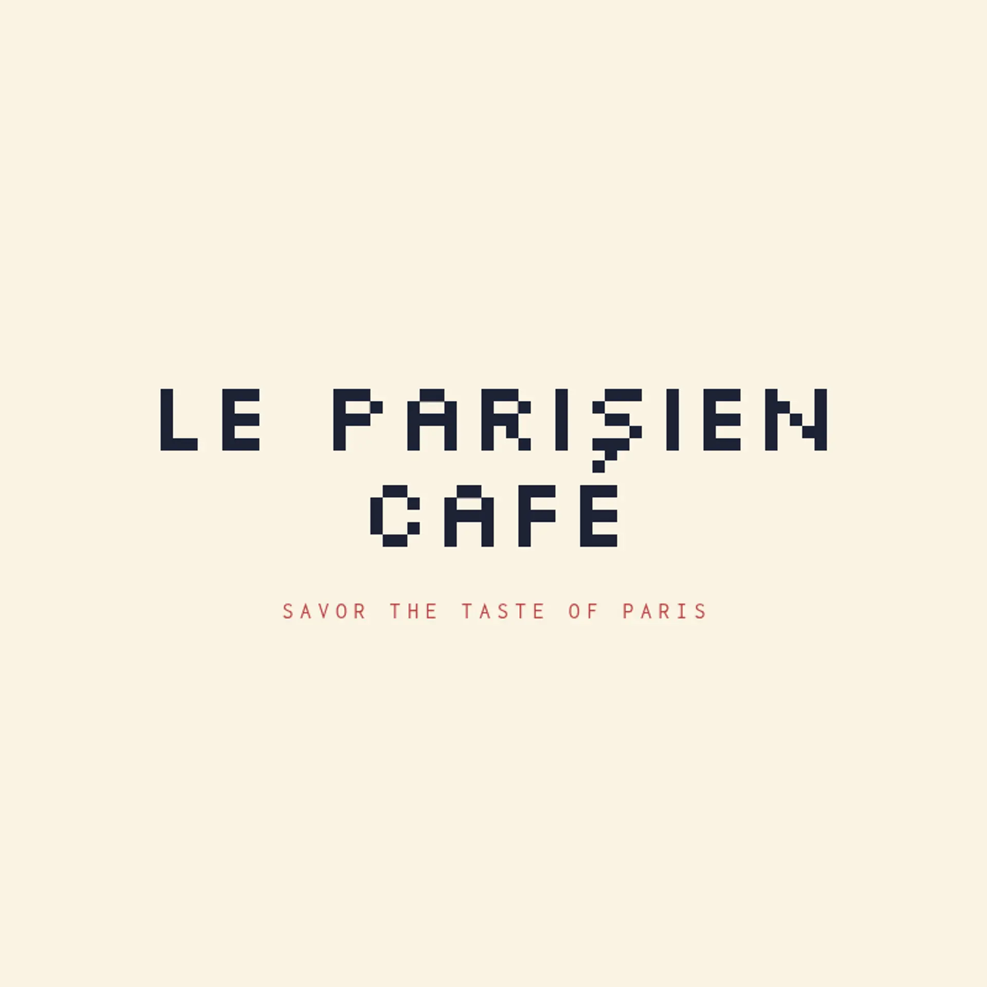 Café Lumière logo for french cafe