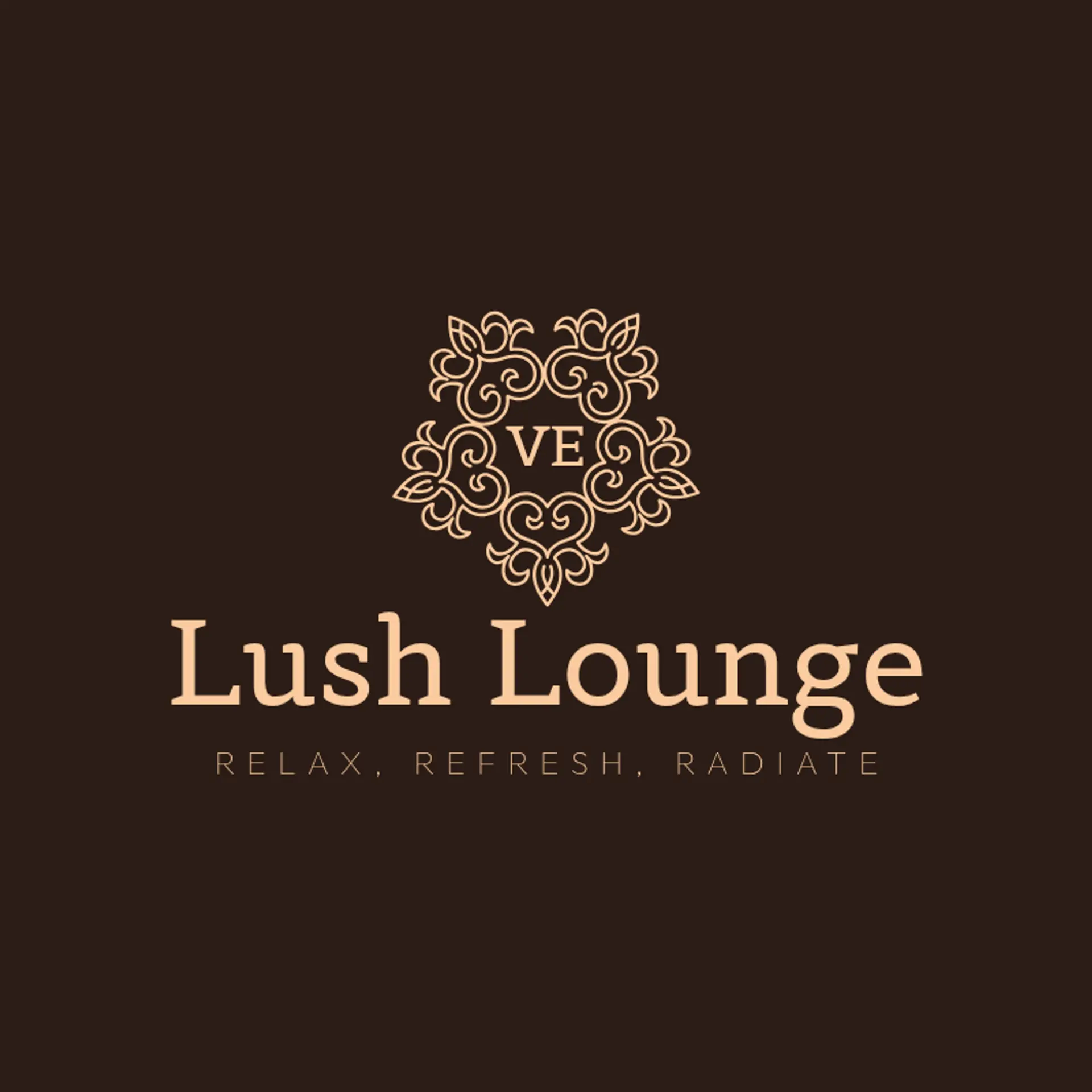 Lush Lounge logo for beauty salon