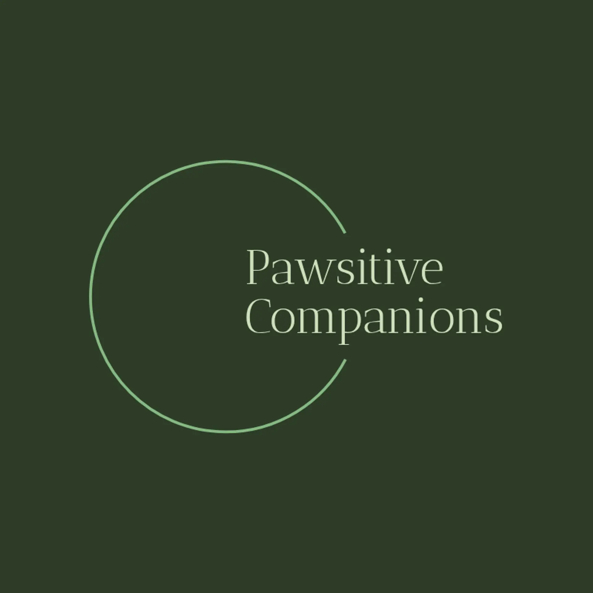 Pawsitive Companions logo for pet care