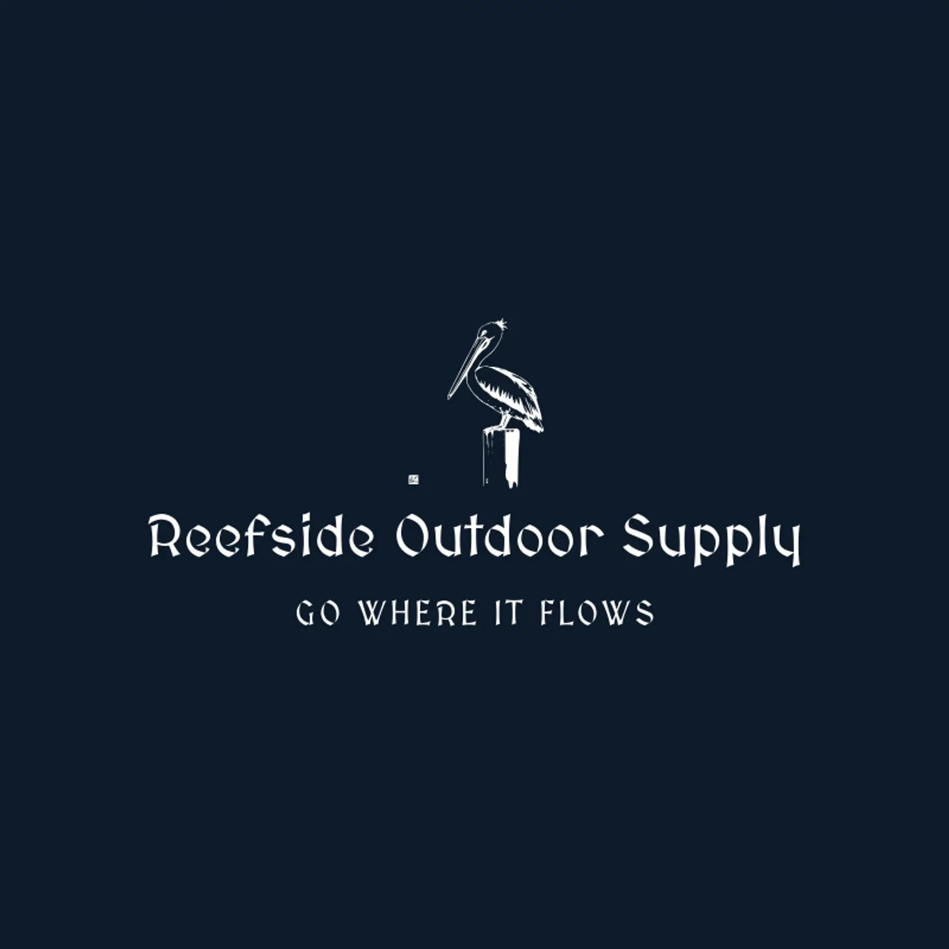 Reefside Outdoor Supply logo for pelican