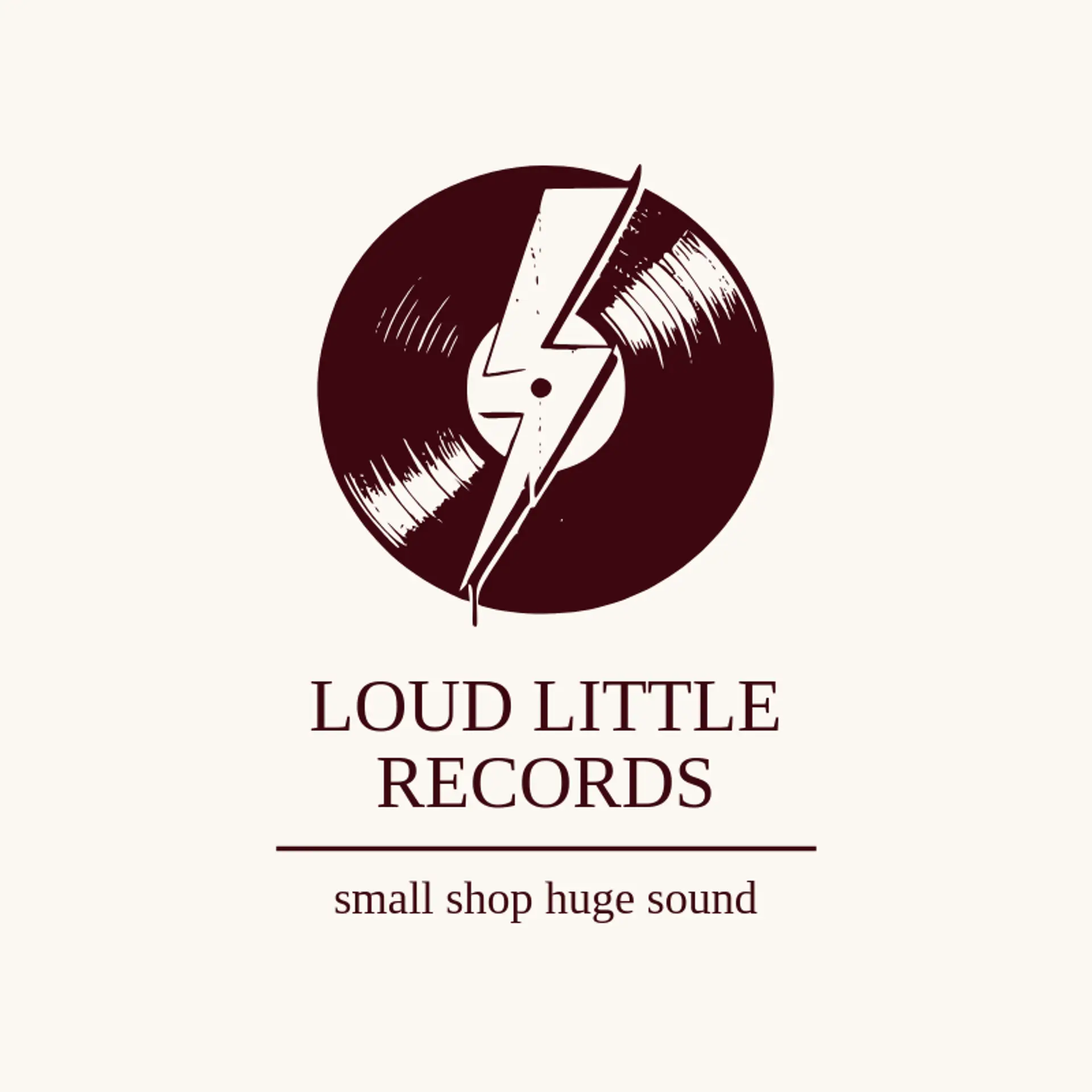 Loud Little Records logo for vinyl