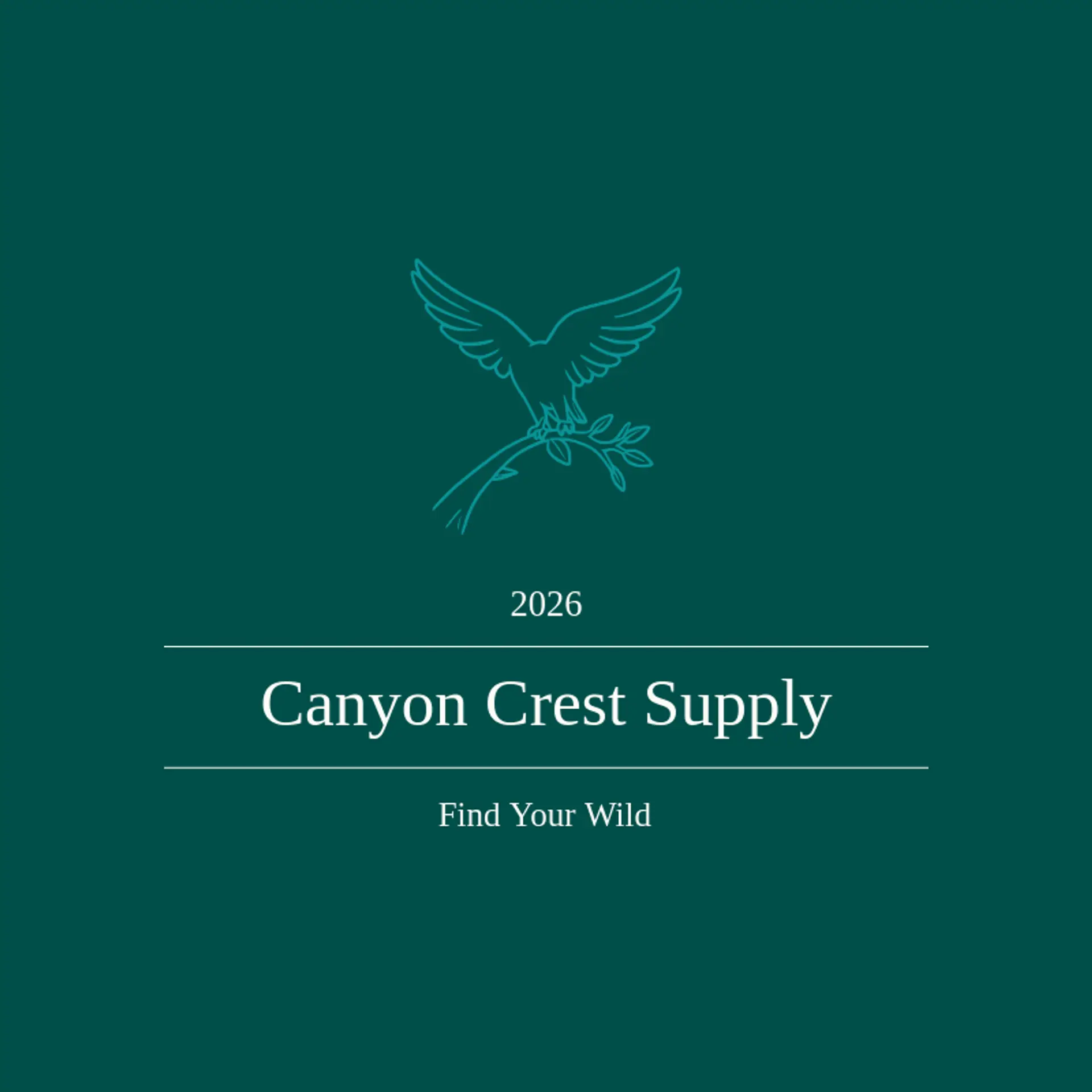 Canyon Crest Supply logo for hawk