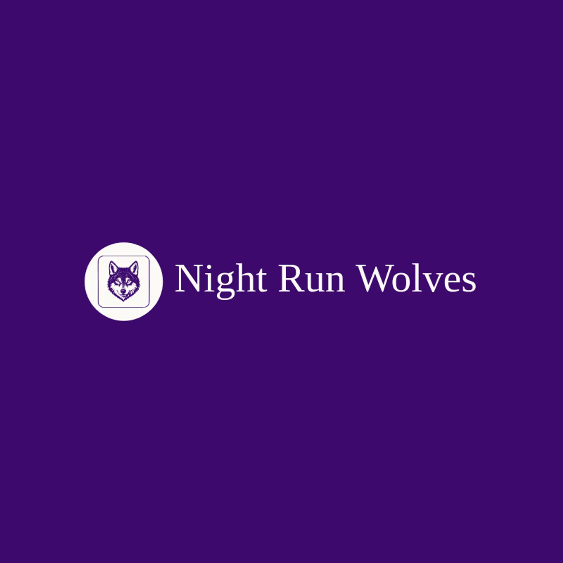 Night Run Wolves logo for wolf head