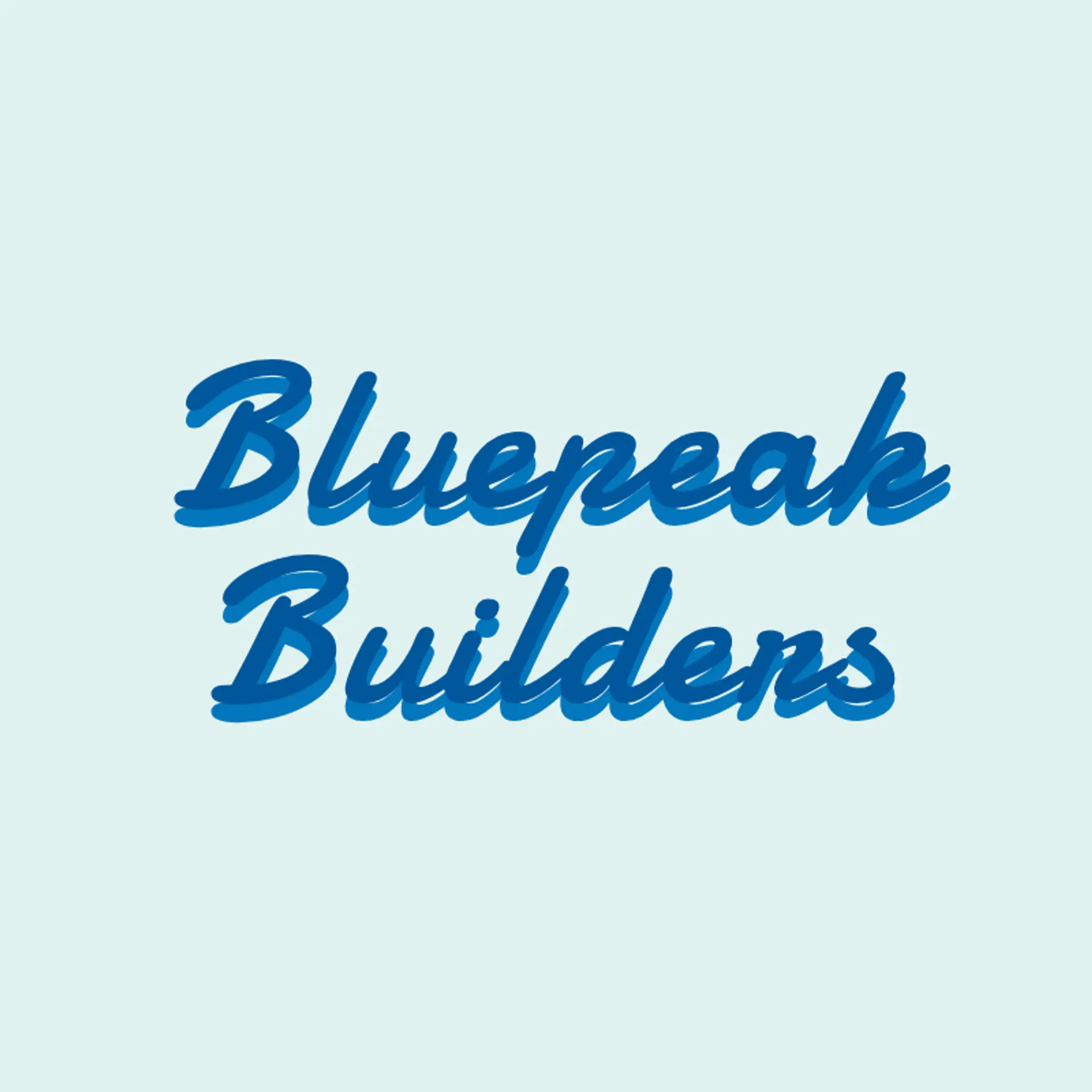 BluePeak Builders logo for construction