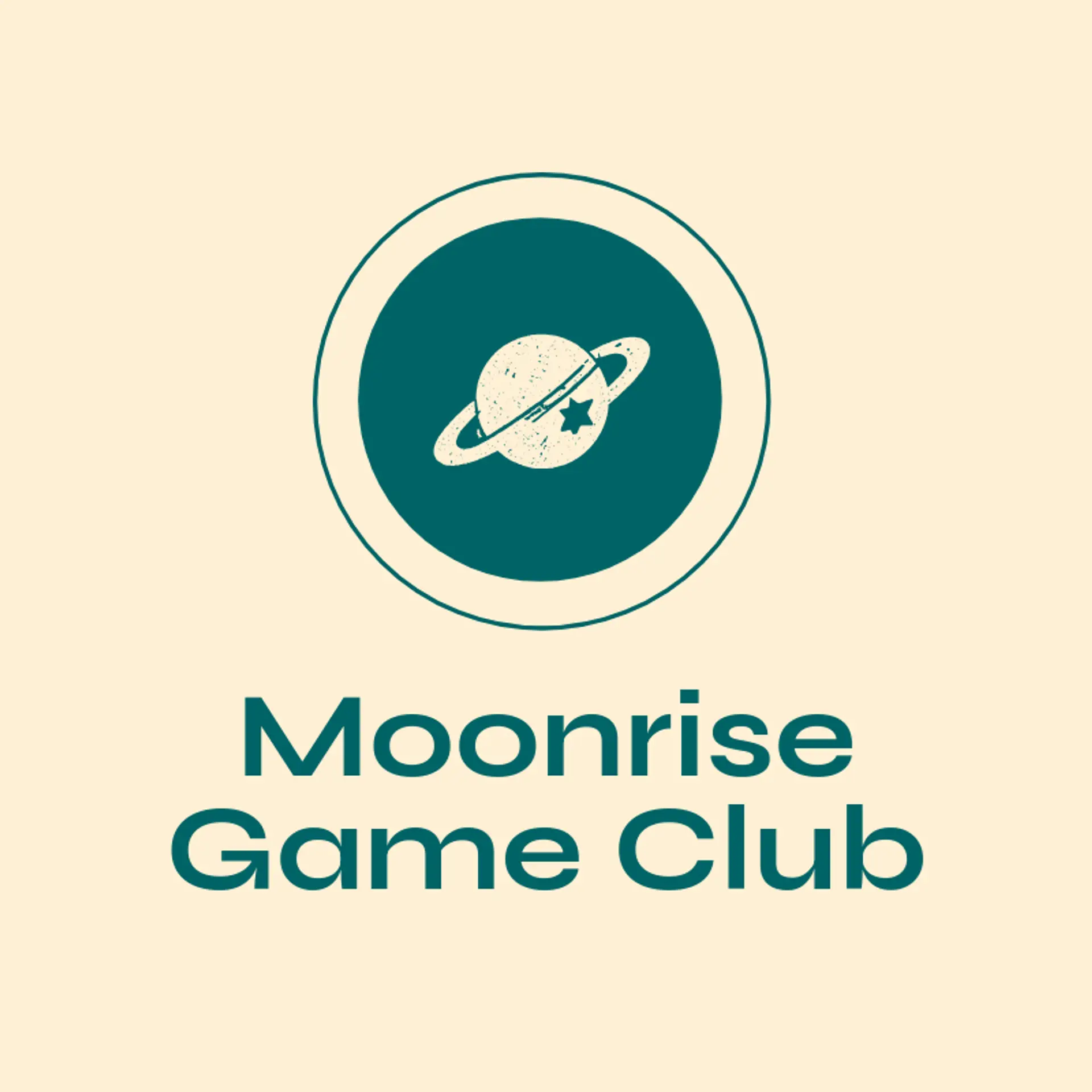 Moonrise Game Club logo for video game