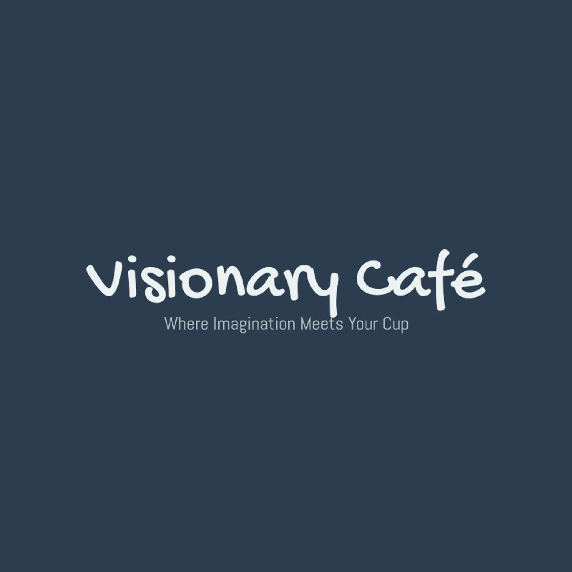 Visionary Café logo for creative cafe