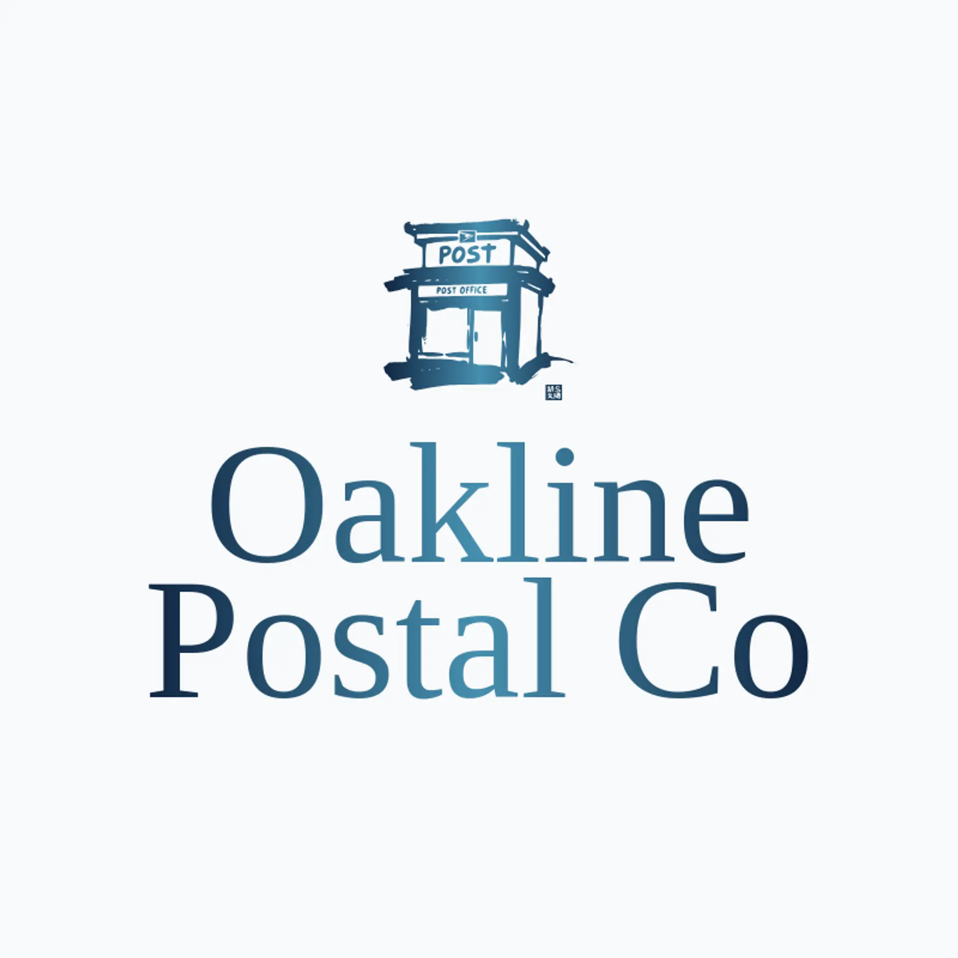 Oakline Postal Co logo for post office