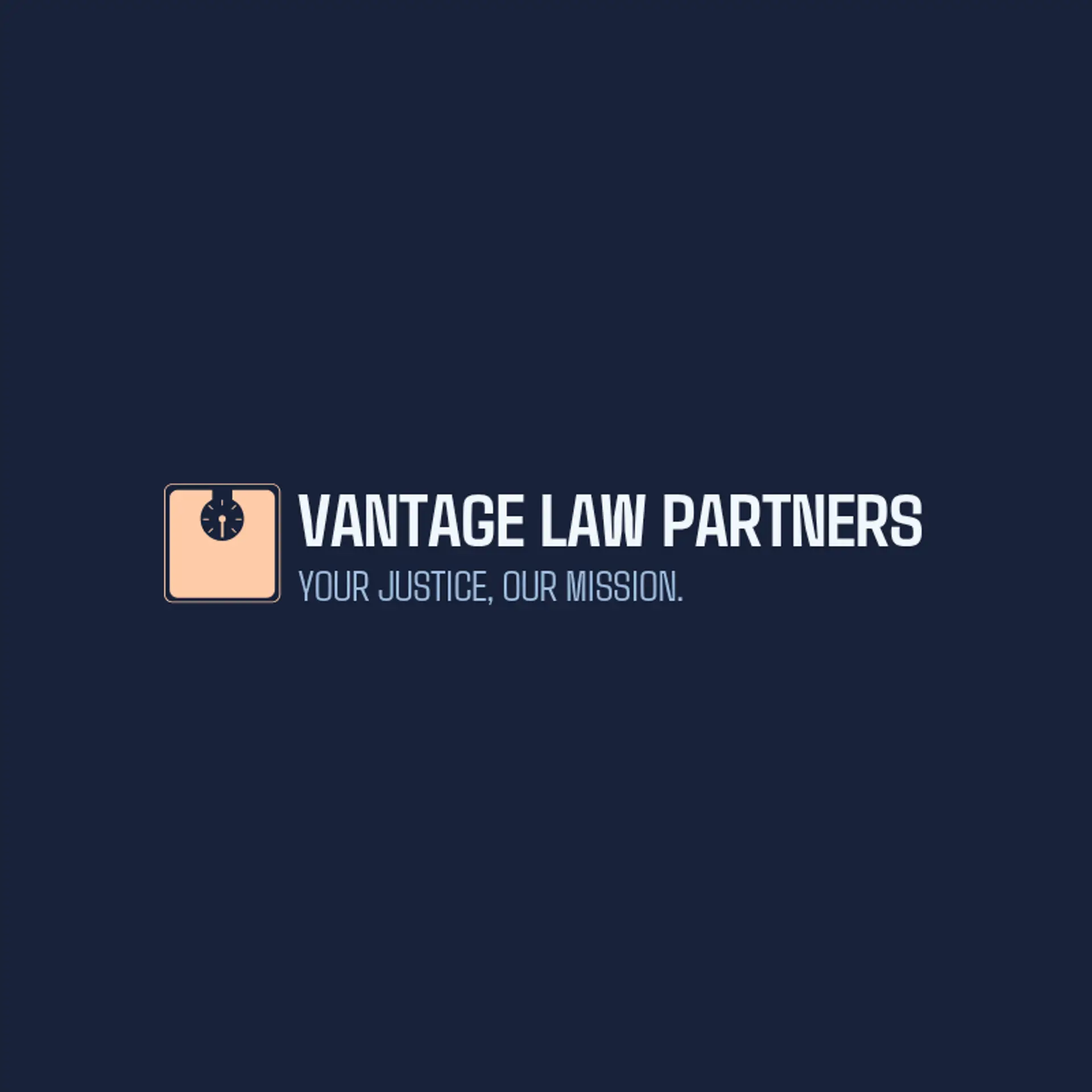 Vantage Law Partners logo for law office