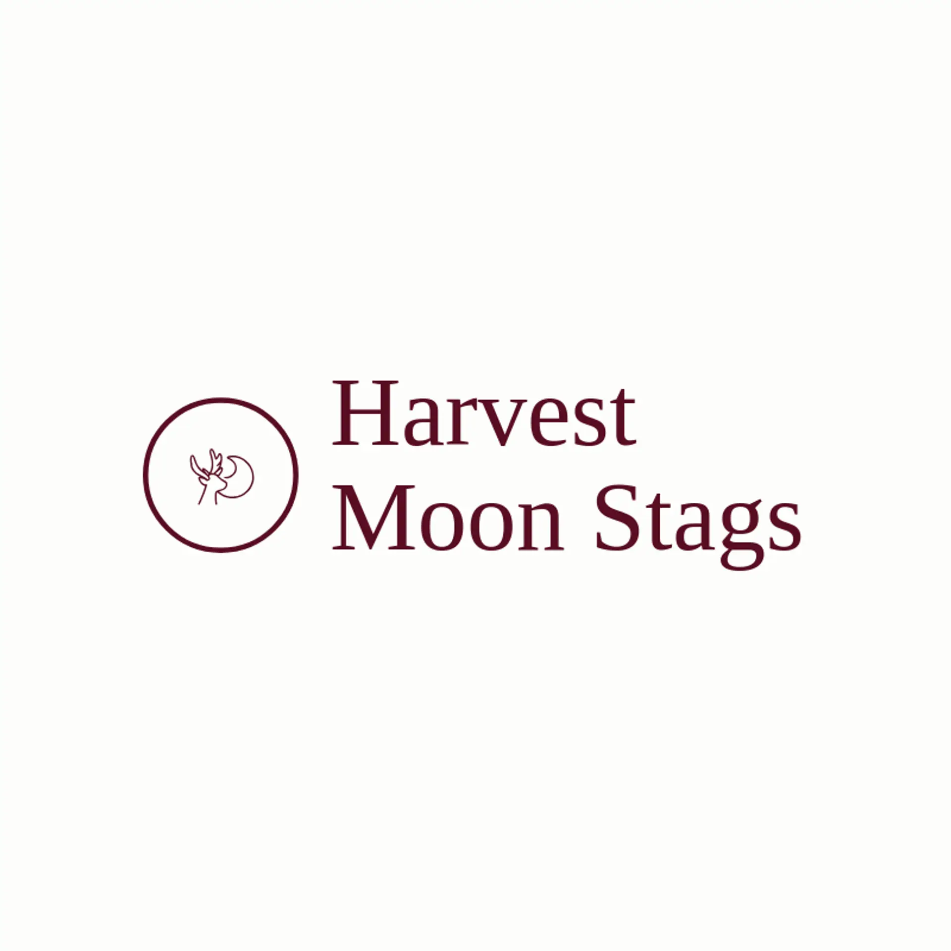 Harvest Moon Stags logo for deer hunting