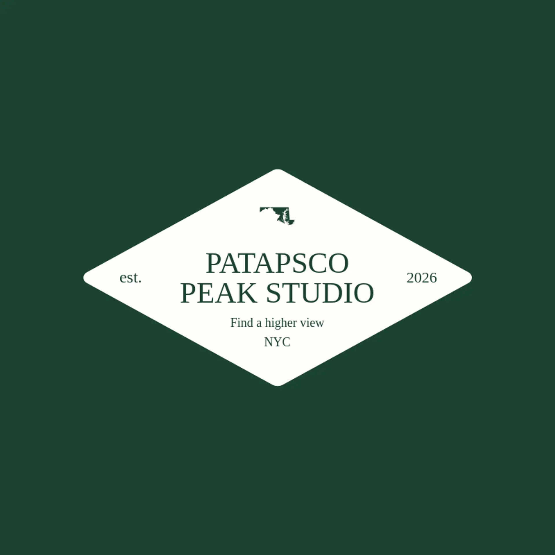 Patapsco Peak Studio logo for maryland