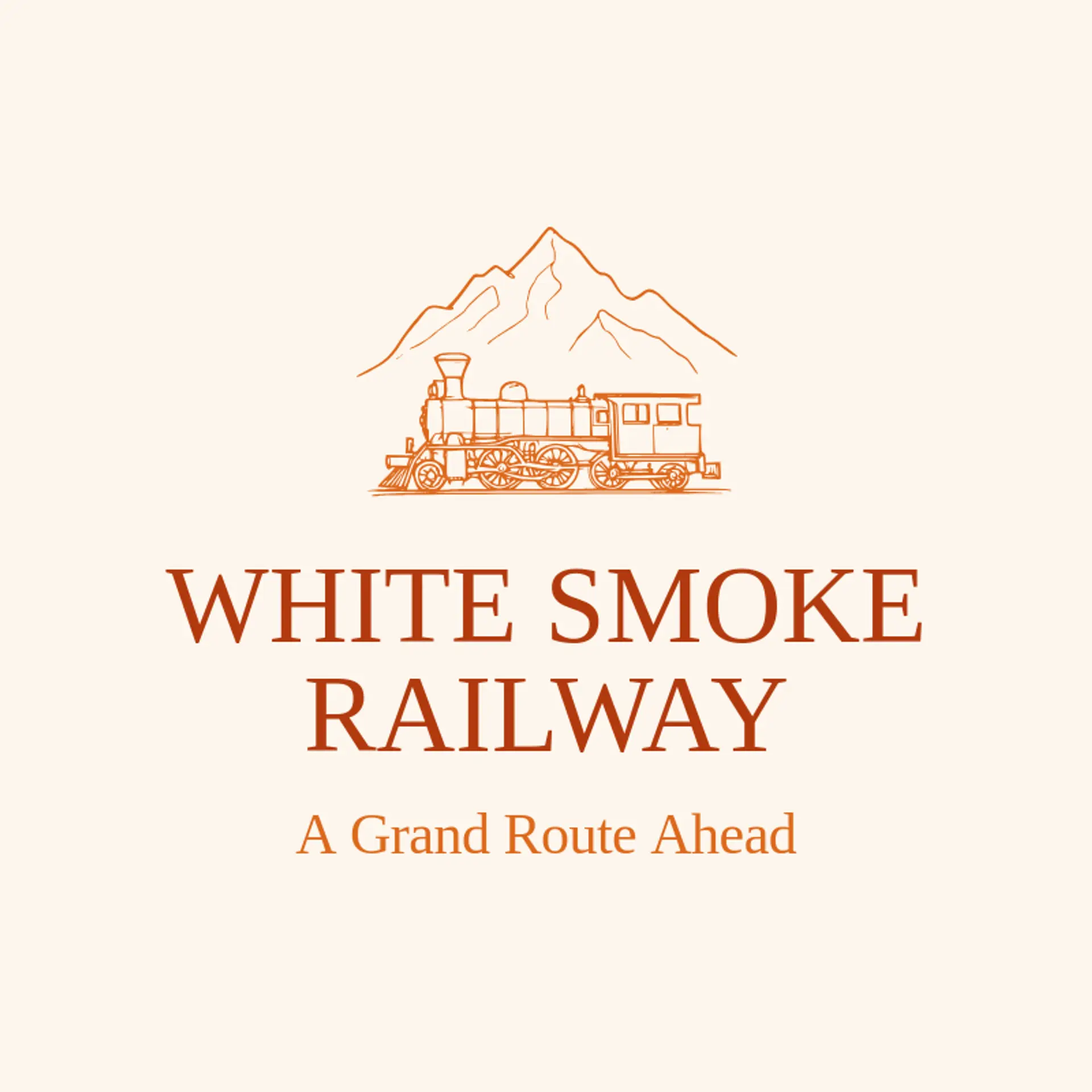 White Smoke Railway logo for railroad
