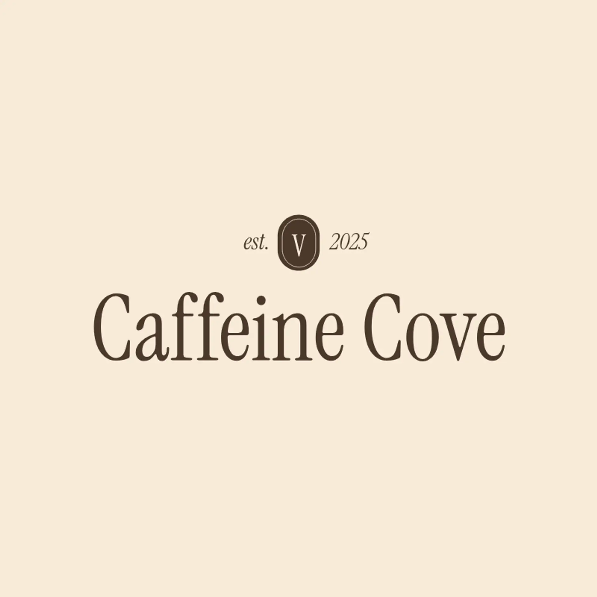 Caffeine Cove logo for cafe
