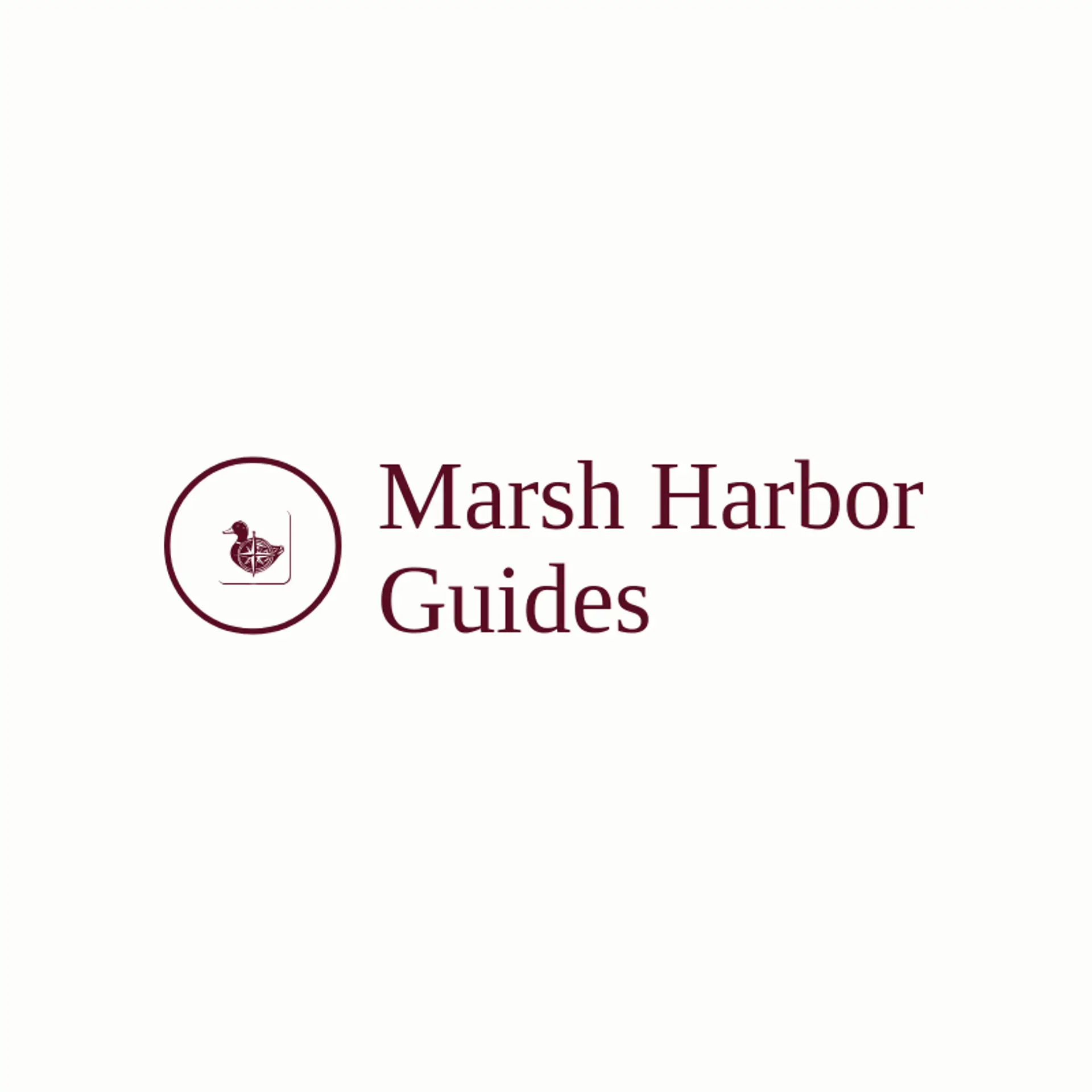 Marsh Harbor Guides logo for duck hunting