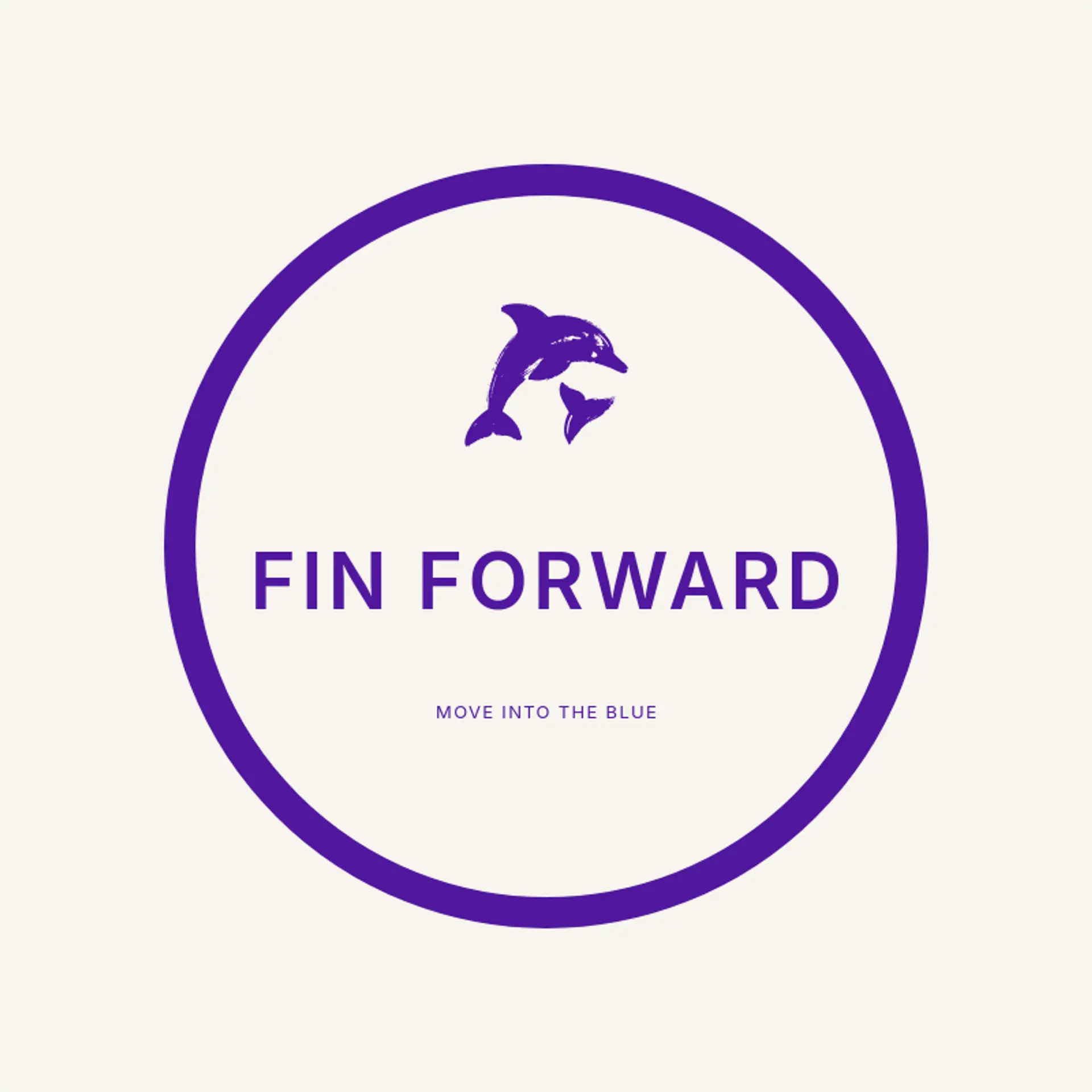 Fin Forward logo for dolphin