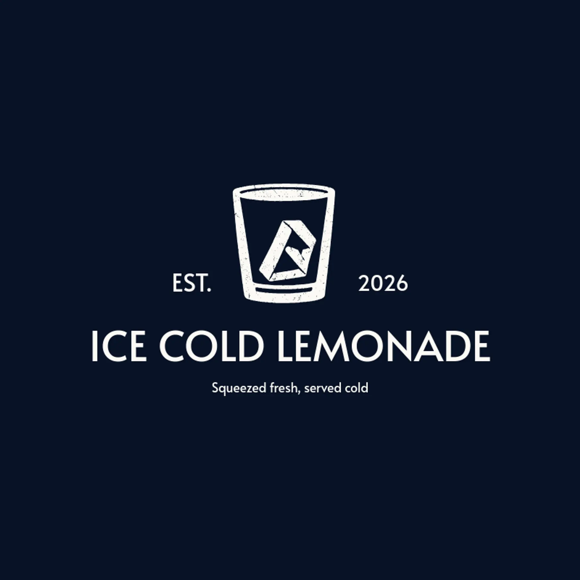 Ice Cold Lemonade logo for frost