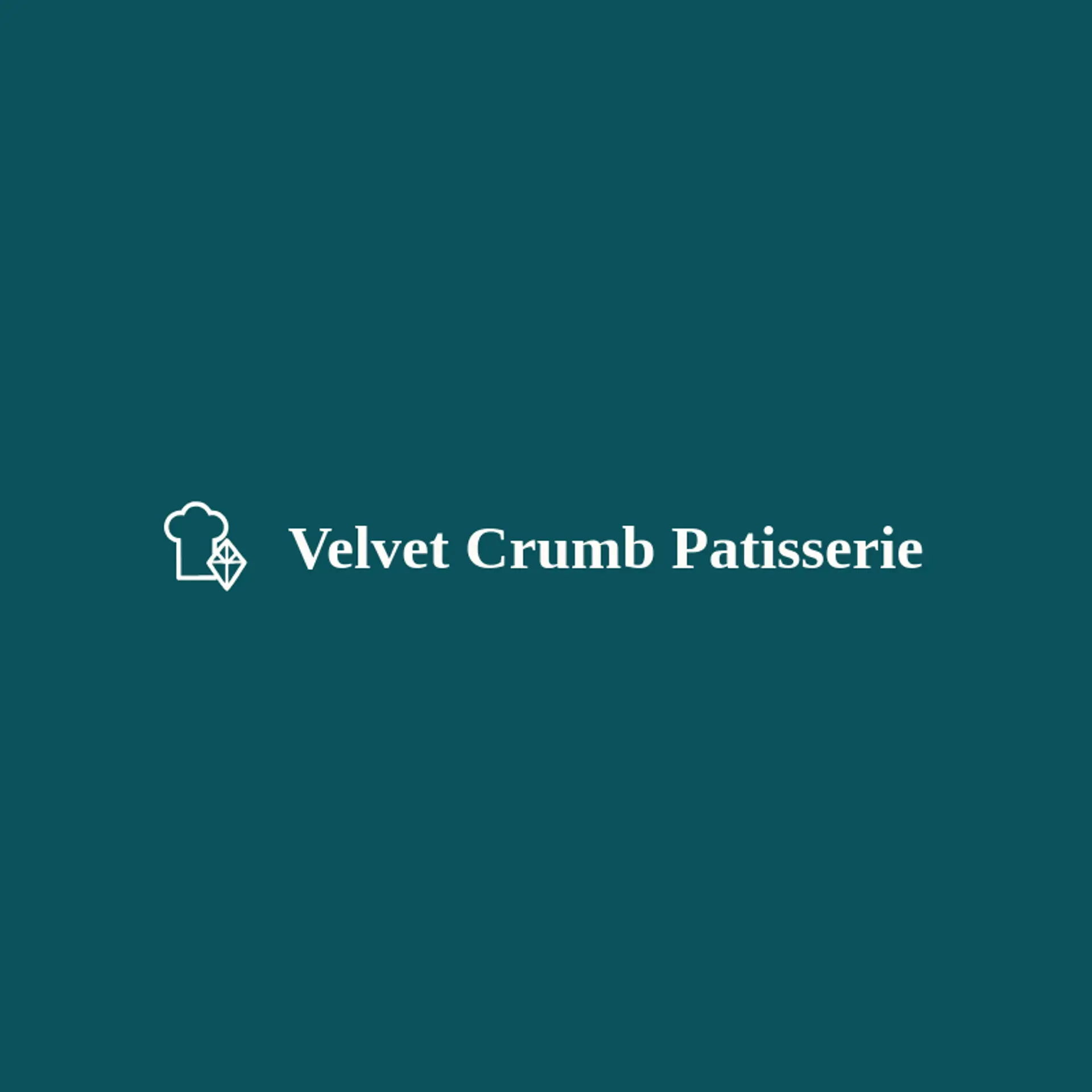 Velvet Crumb Patisserie logo for chef hat