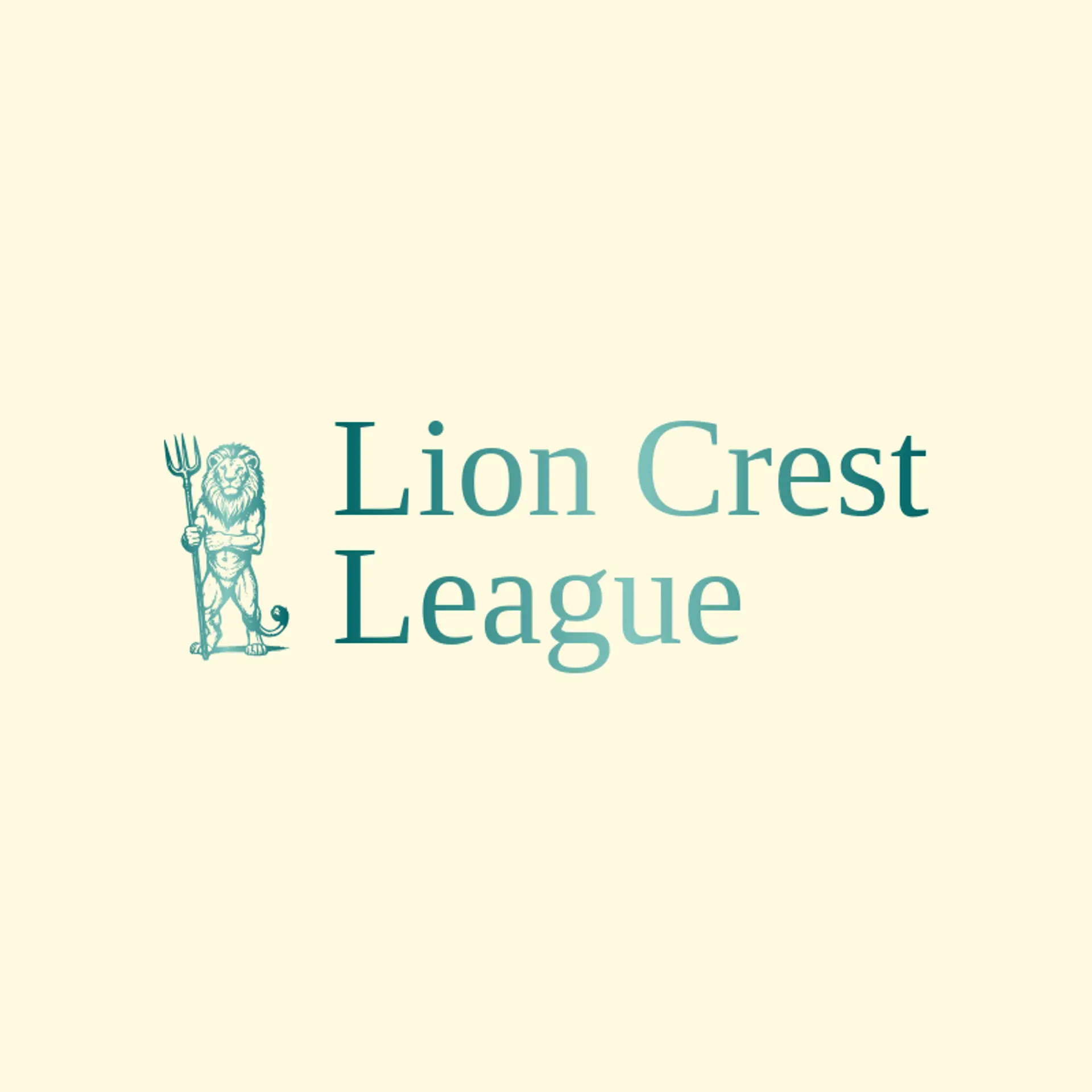 Lion Crest League logo for gladiator