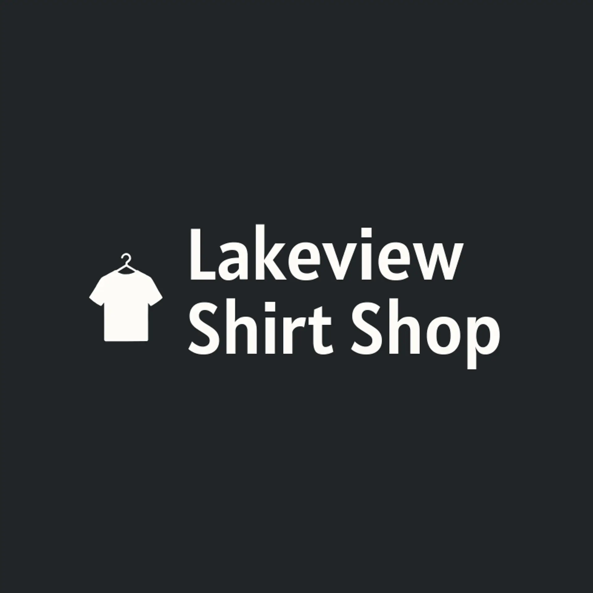 Lakeview Shirt Shop logo for shirt