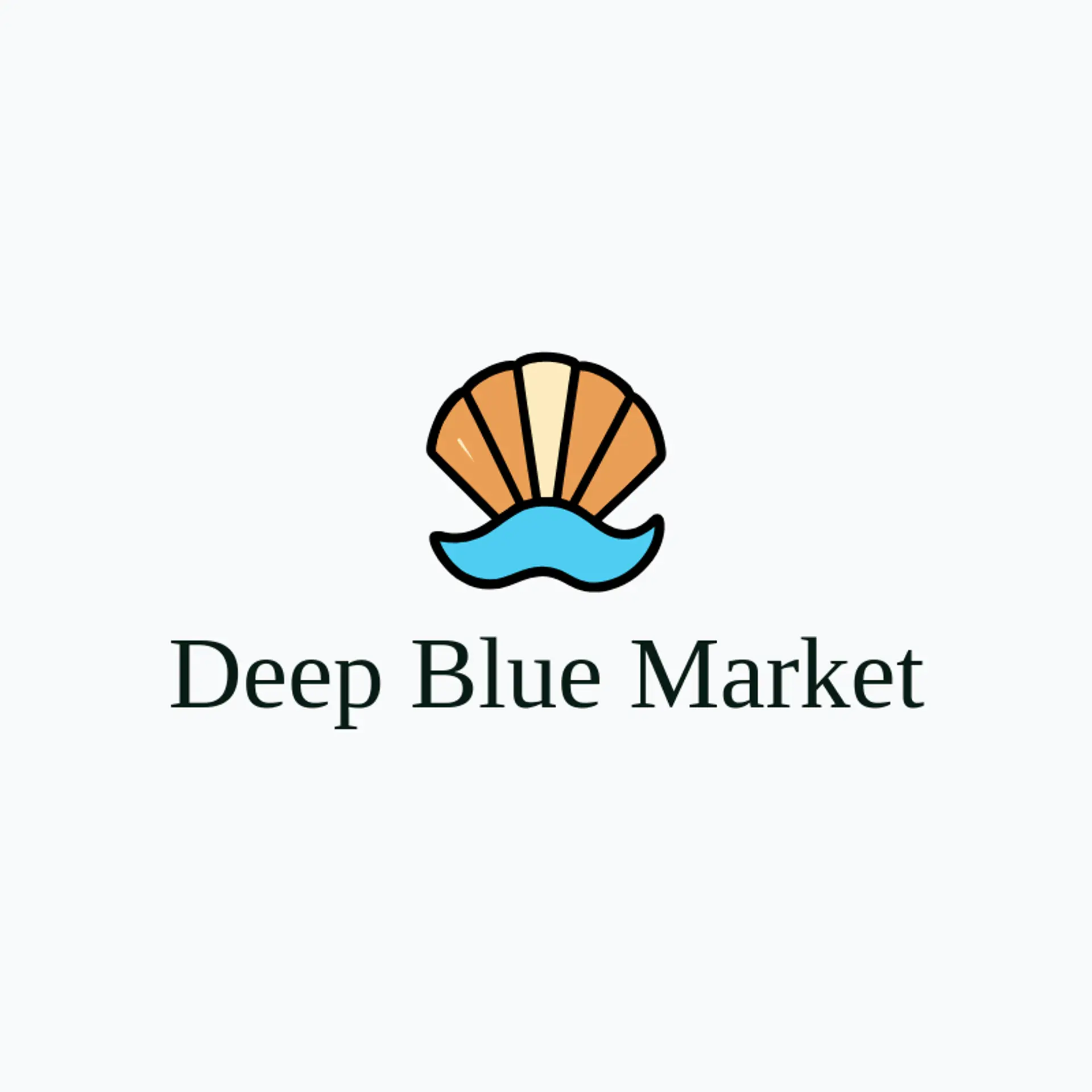 Deep Blue Market logo for ocean