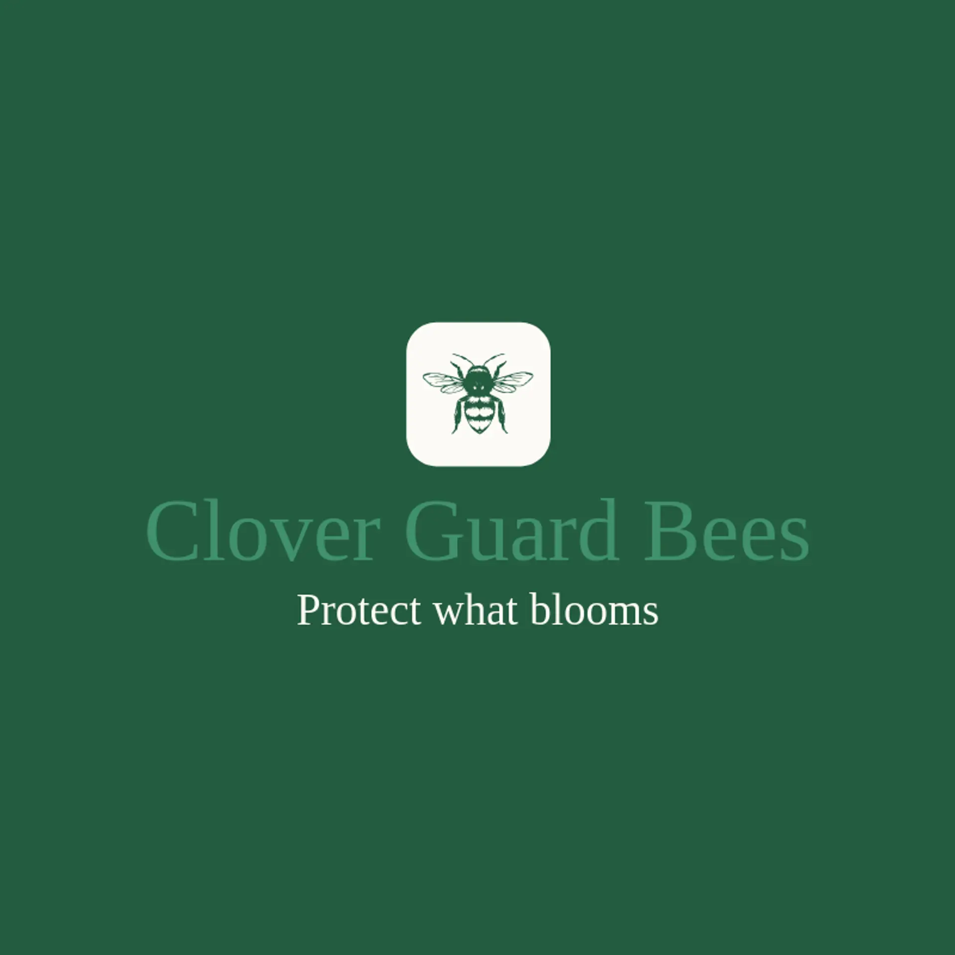 Clover Guard Bees logo for sting