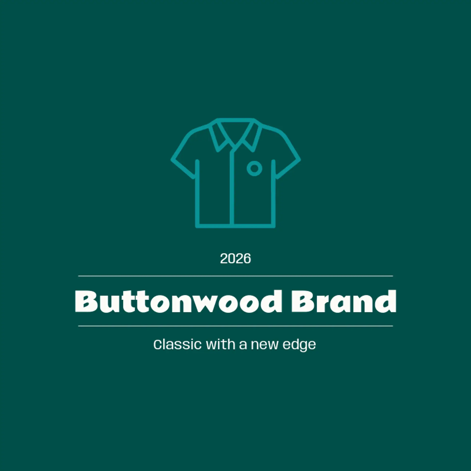 Buttonwood Brand logo for shirt