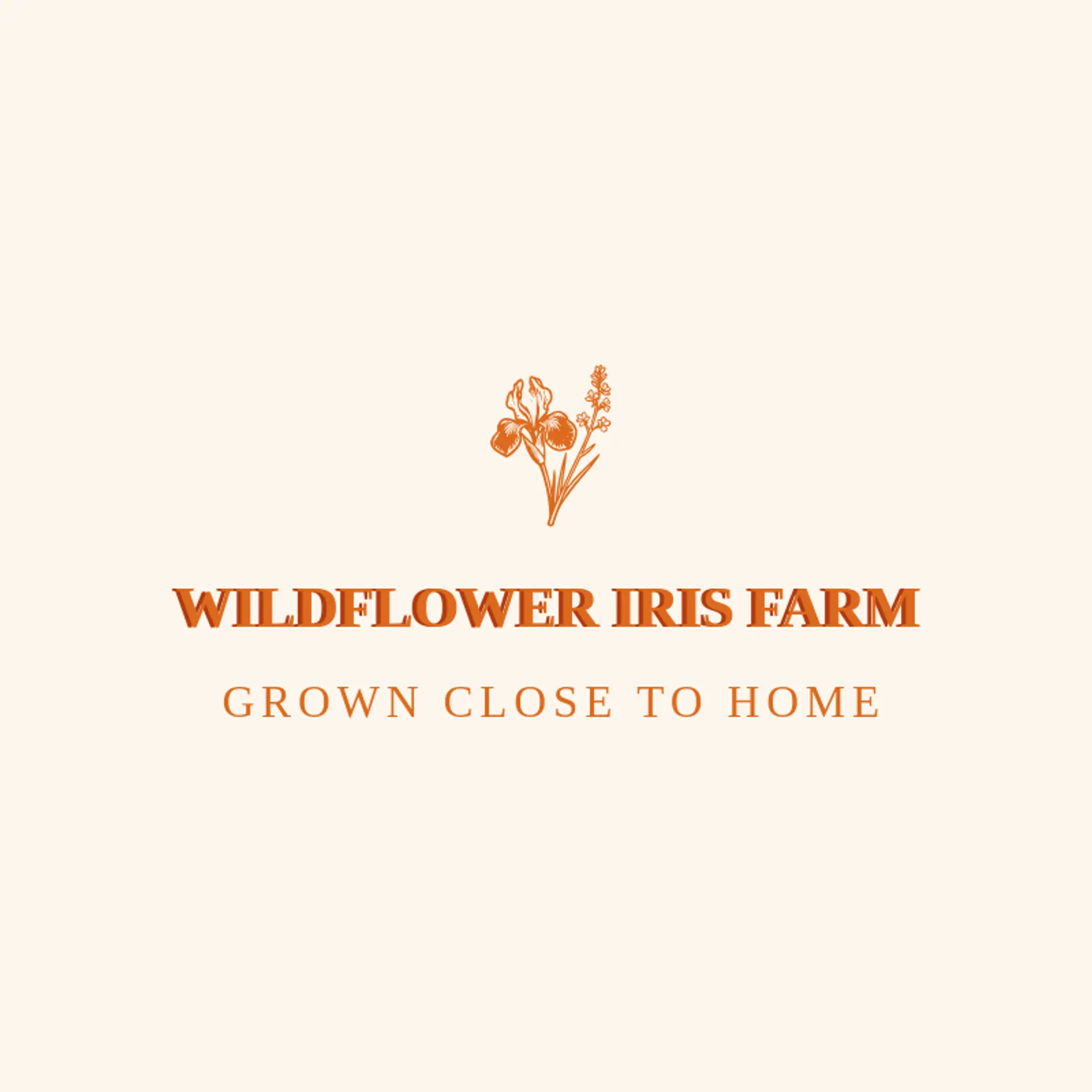 Wildflower Iris Farm logo for iris